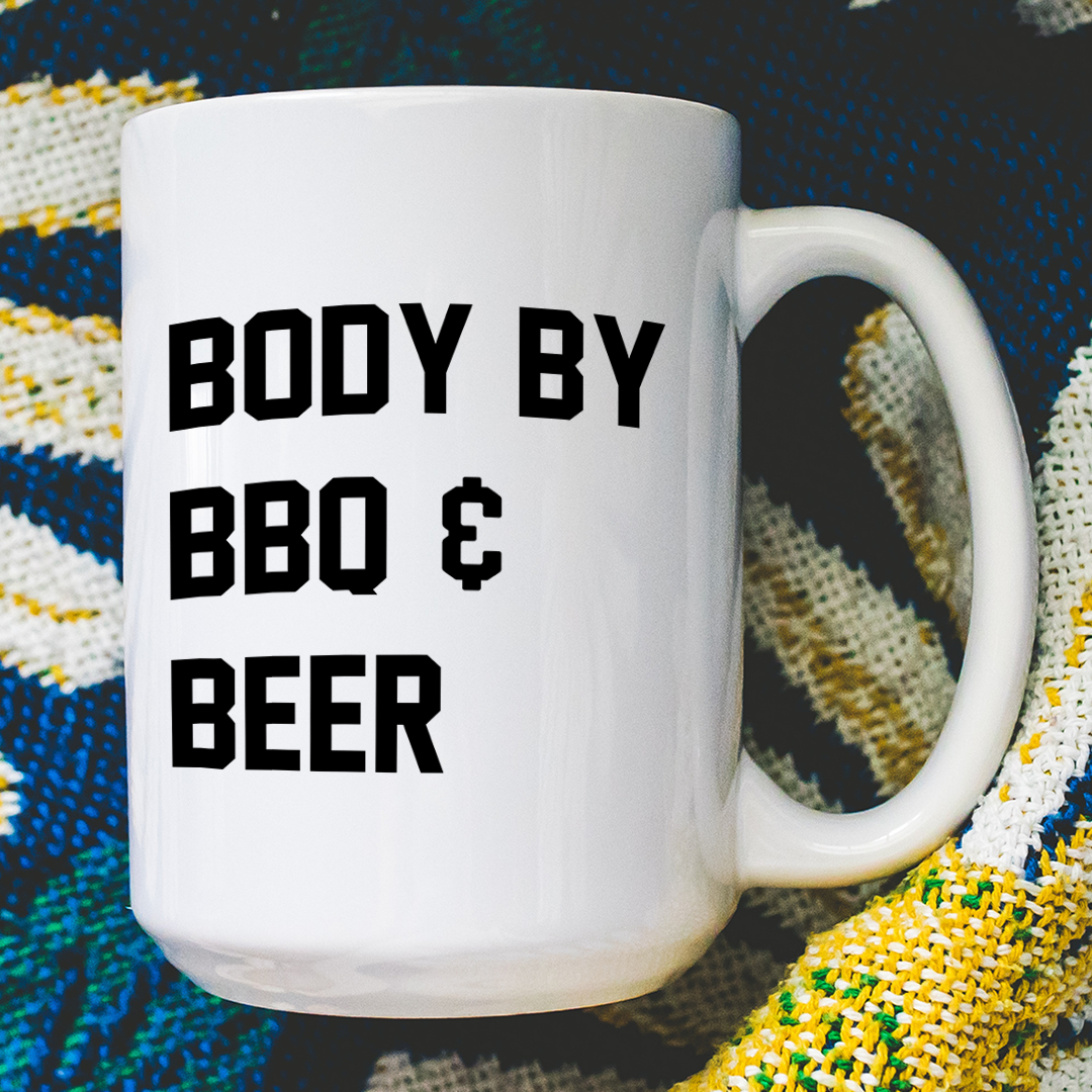 Body By Bbq & Beer Mug