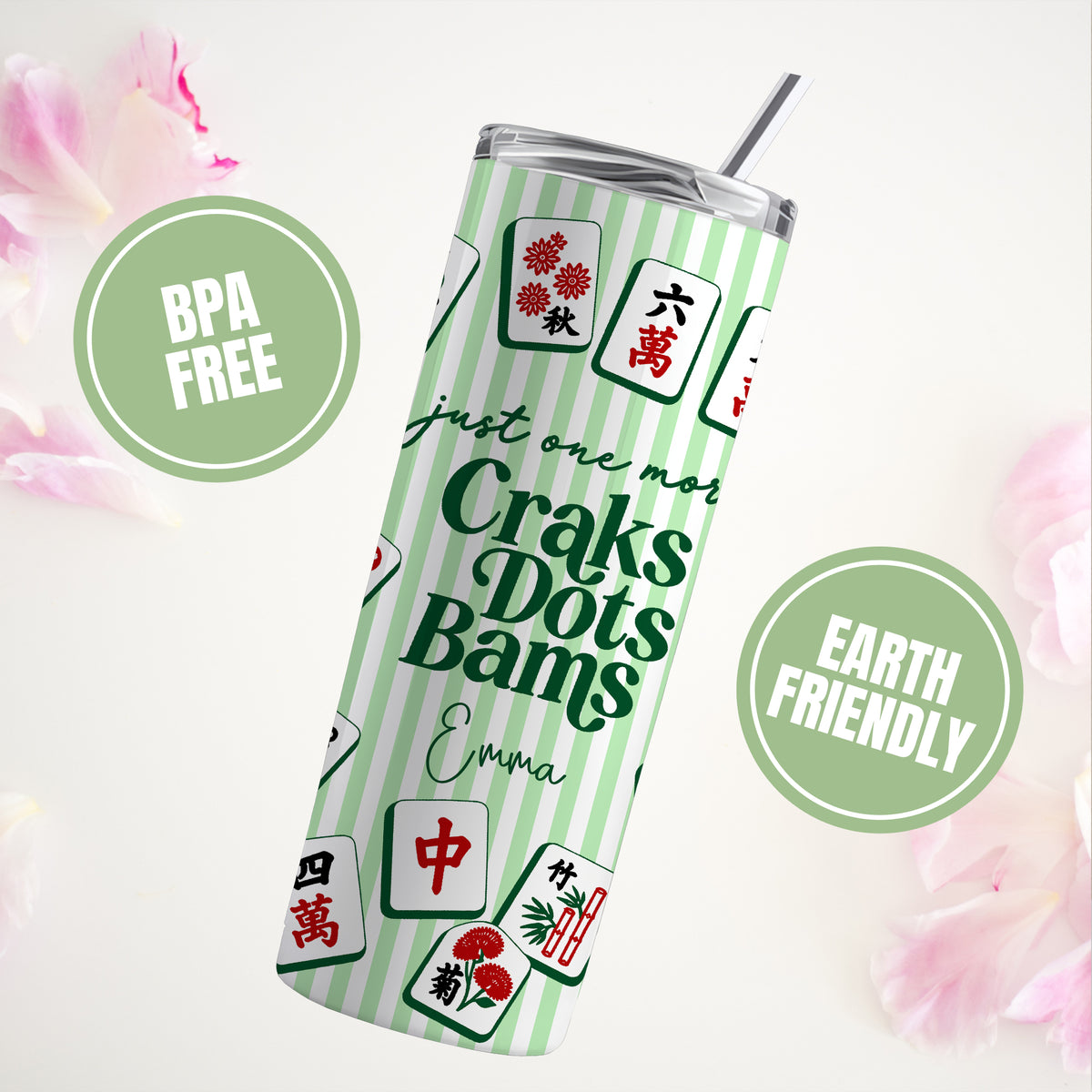 Personalisierter Mahjong-Becher mit Namen