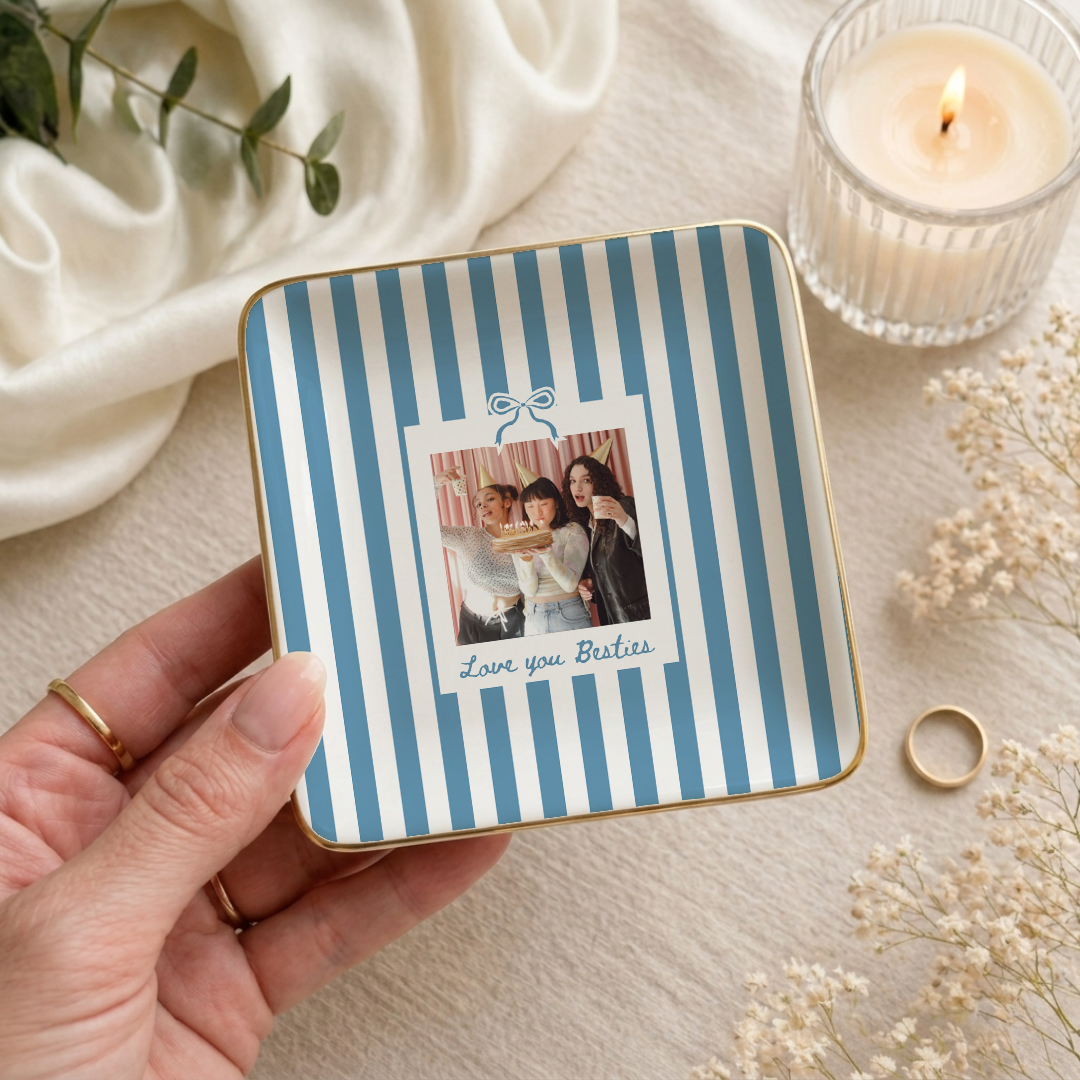 Personalized Love You Bestie Ring Dish
