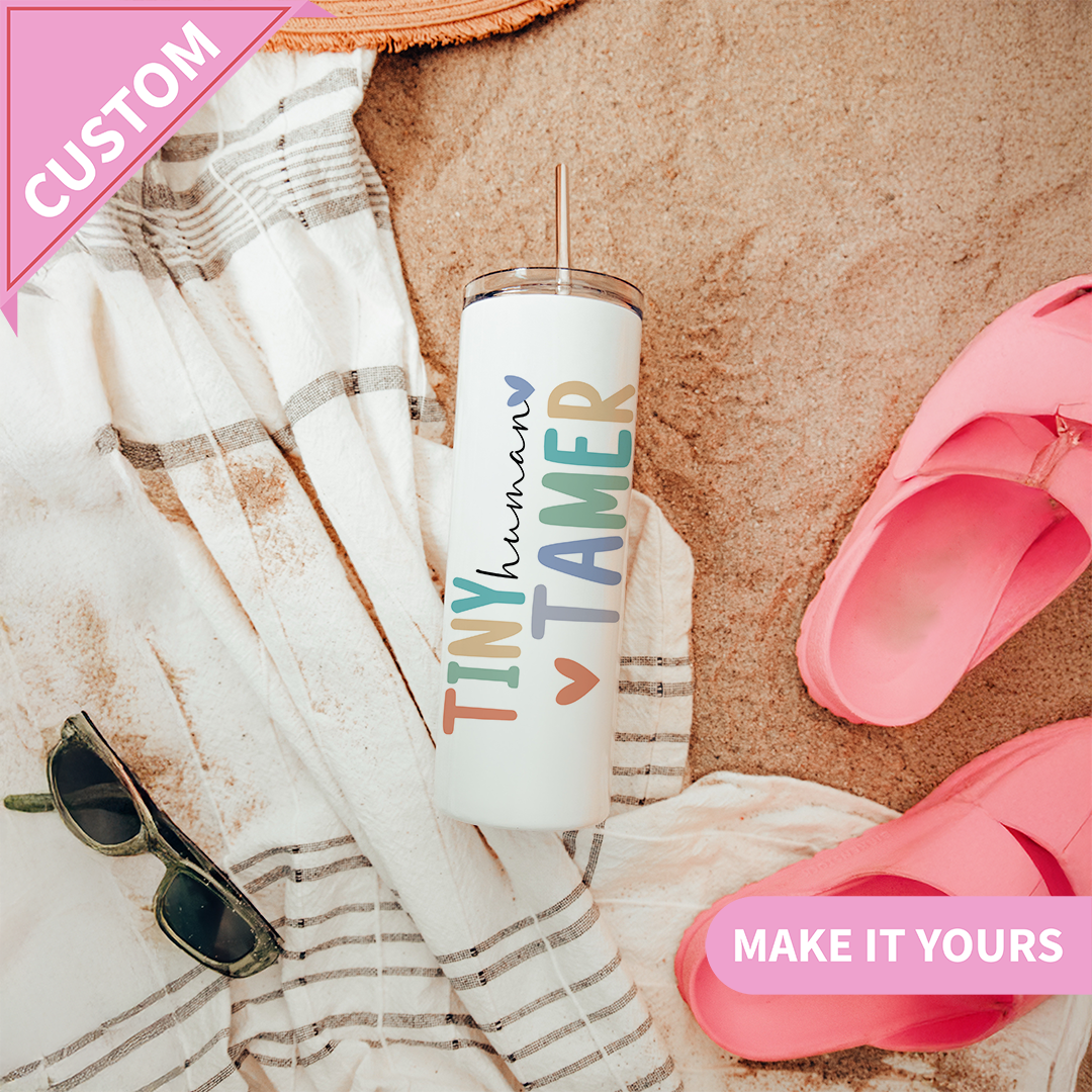 Personalized Tiny Human Tamer Tumbler