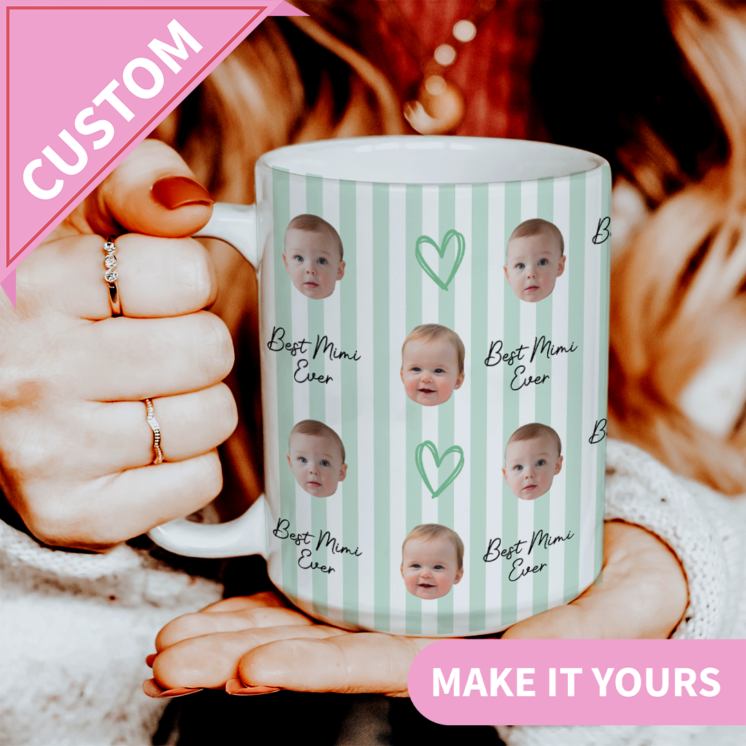 Personalized Baby Face Best Mimi Ever Mug