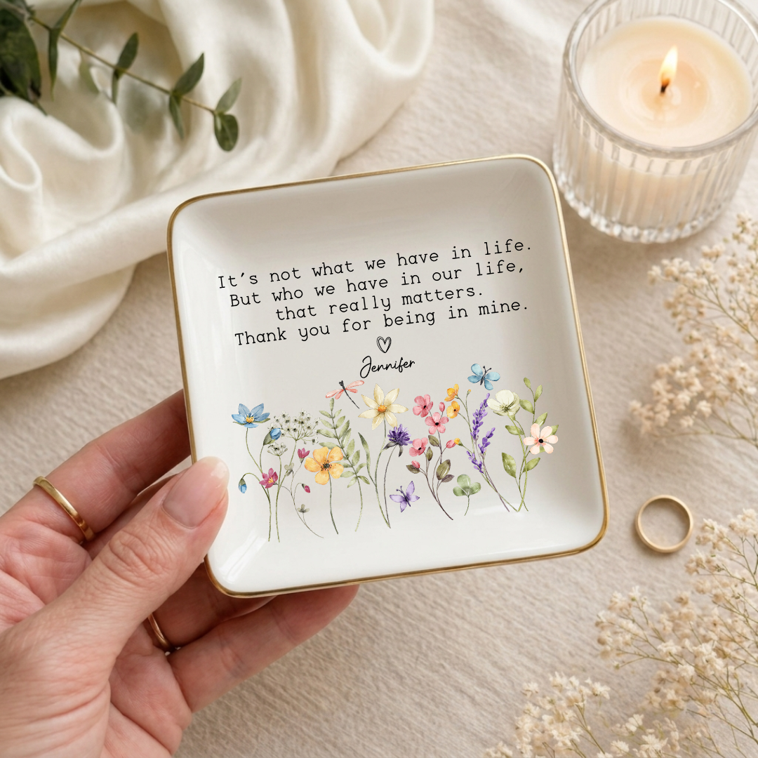 Personalized It's Not What We In Life Ring Dish