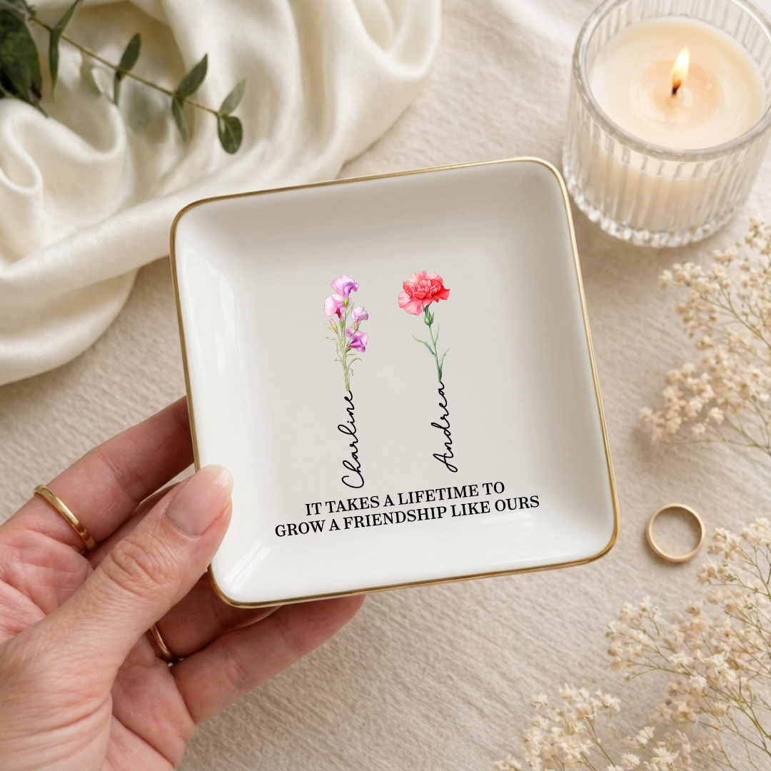 Personalized Friendship Ring Dish