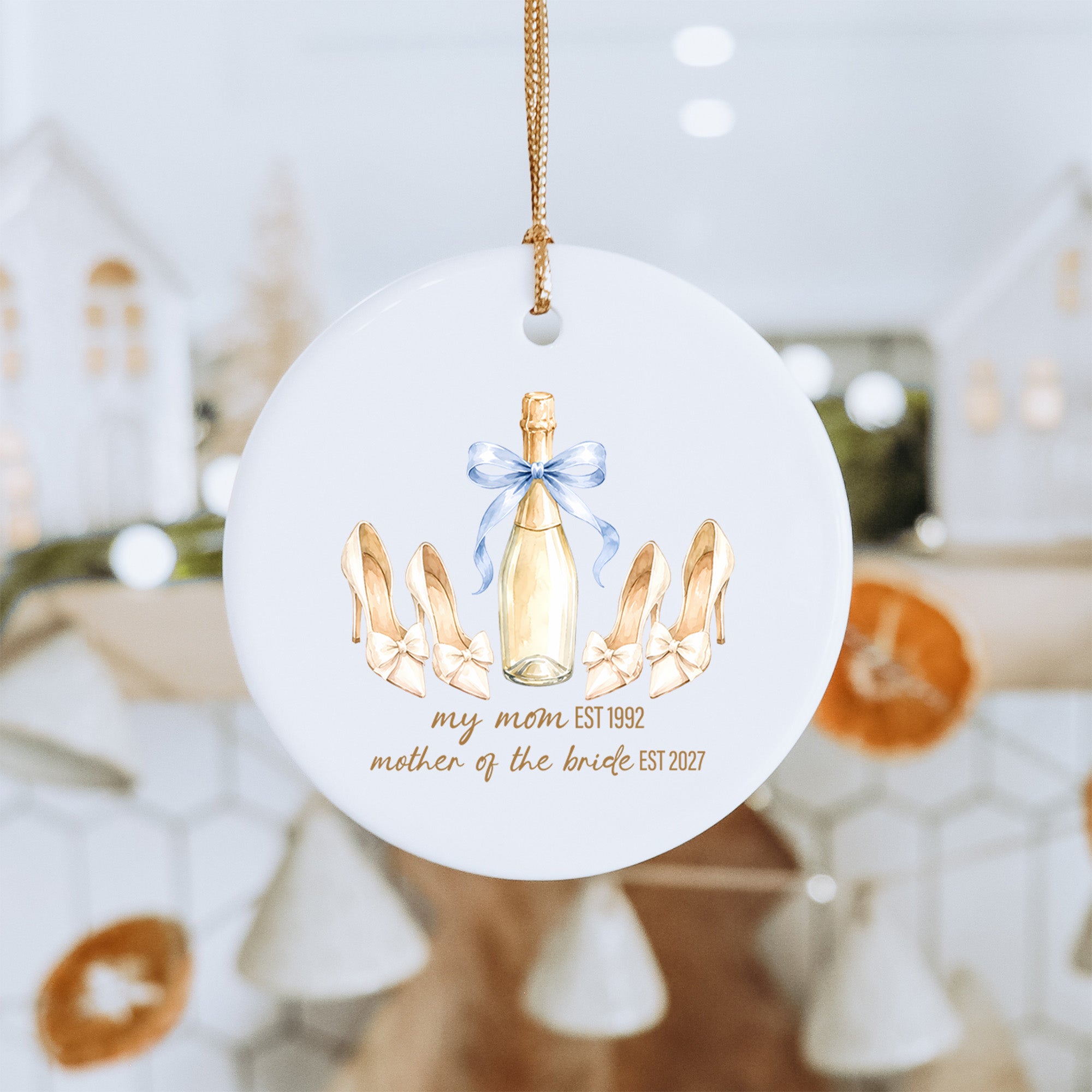 Personalisierbarer Ornament für die Eltern der Braut