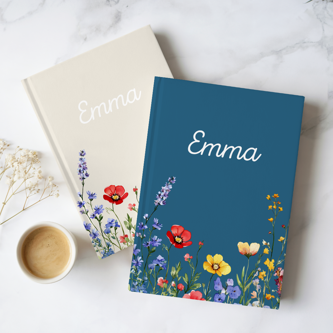 Personalized Wildflower Journal