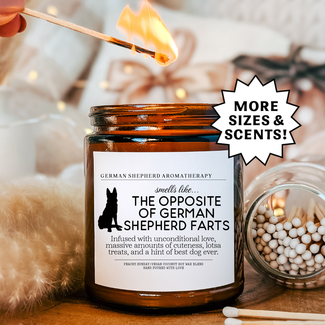 Smells Like The Opposite Of German Shepherd Farts Candle
