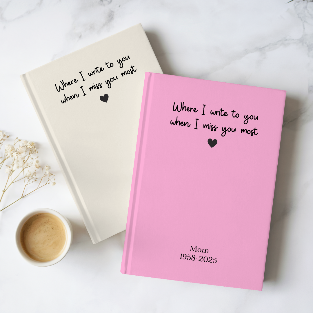 Personalized Dear Mom Grief Hardcover Journal