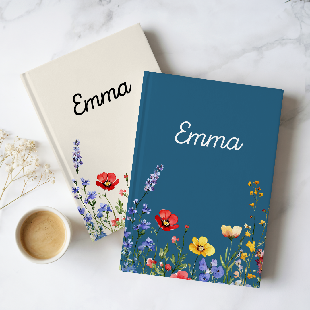 Personalized Wildflower Journal