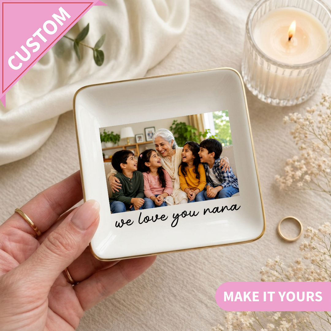 Personalized Photo Grandma Ring Dish