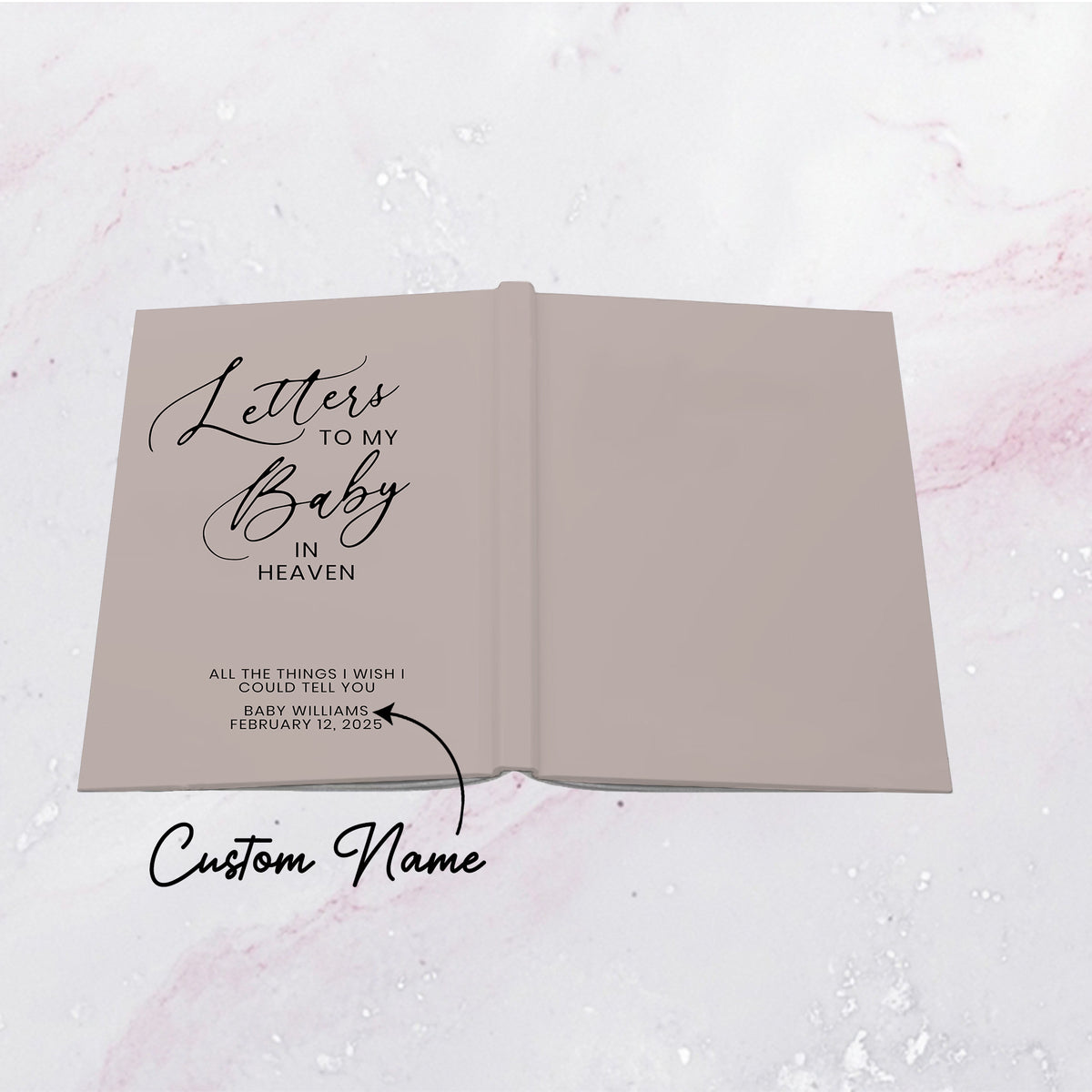 Personalized Letters To My Baby In Heaven Journal