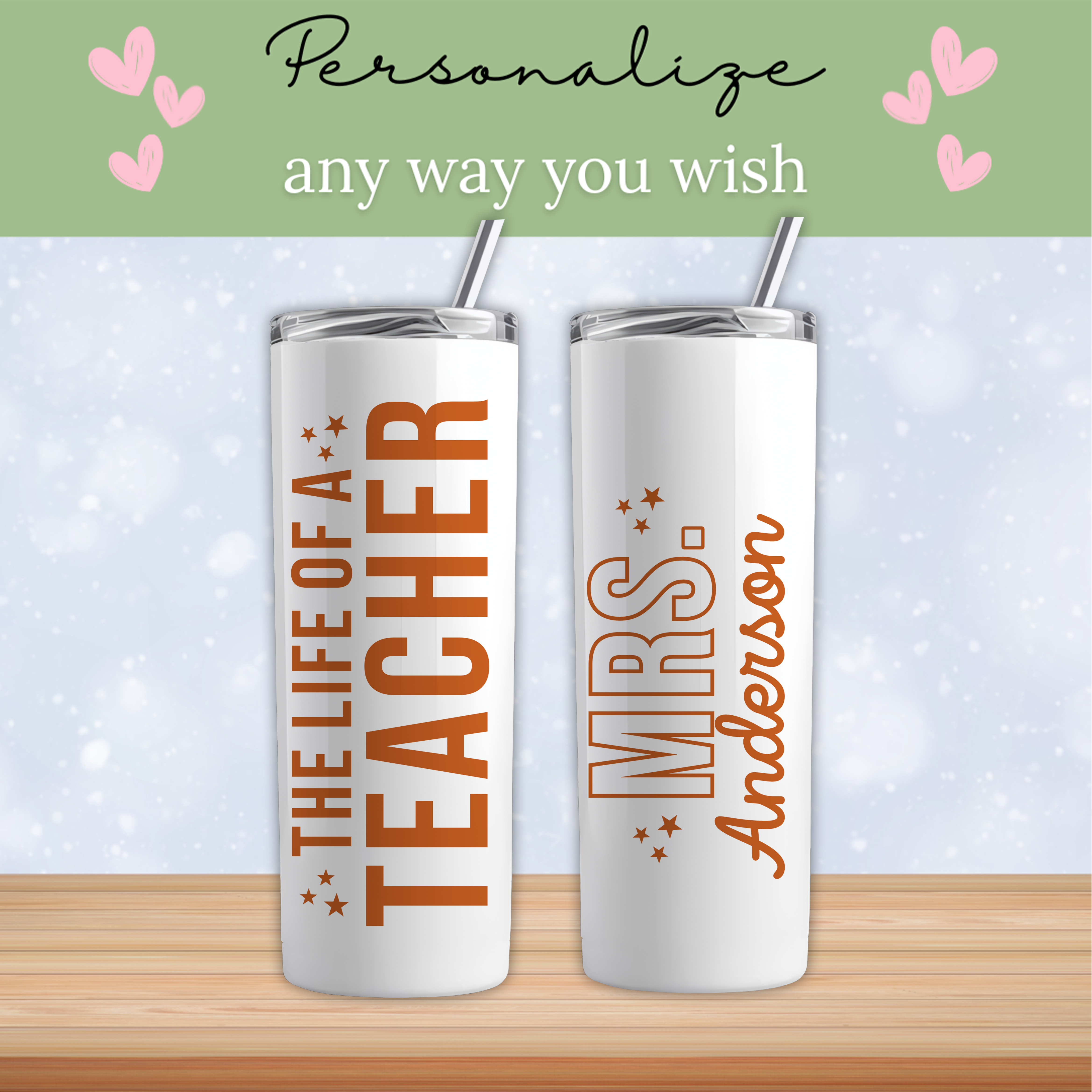 Personalized The Life Of A Teacher Tumbler