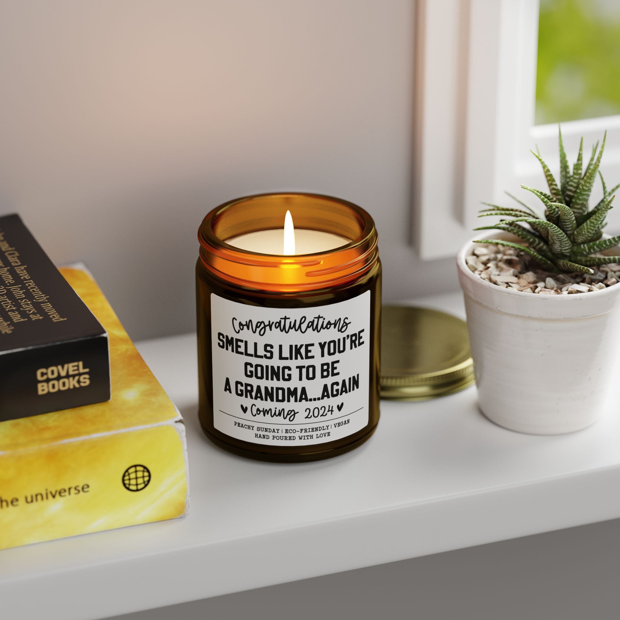Personalized Going To Be Grandma Again Candle