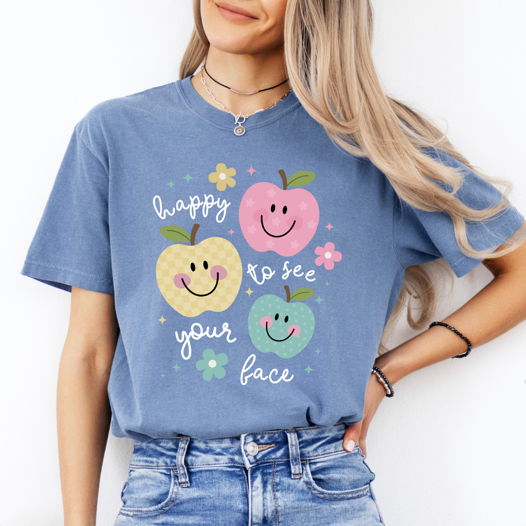 Happy To See Your Face Back To School Tee
