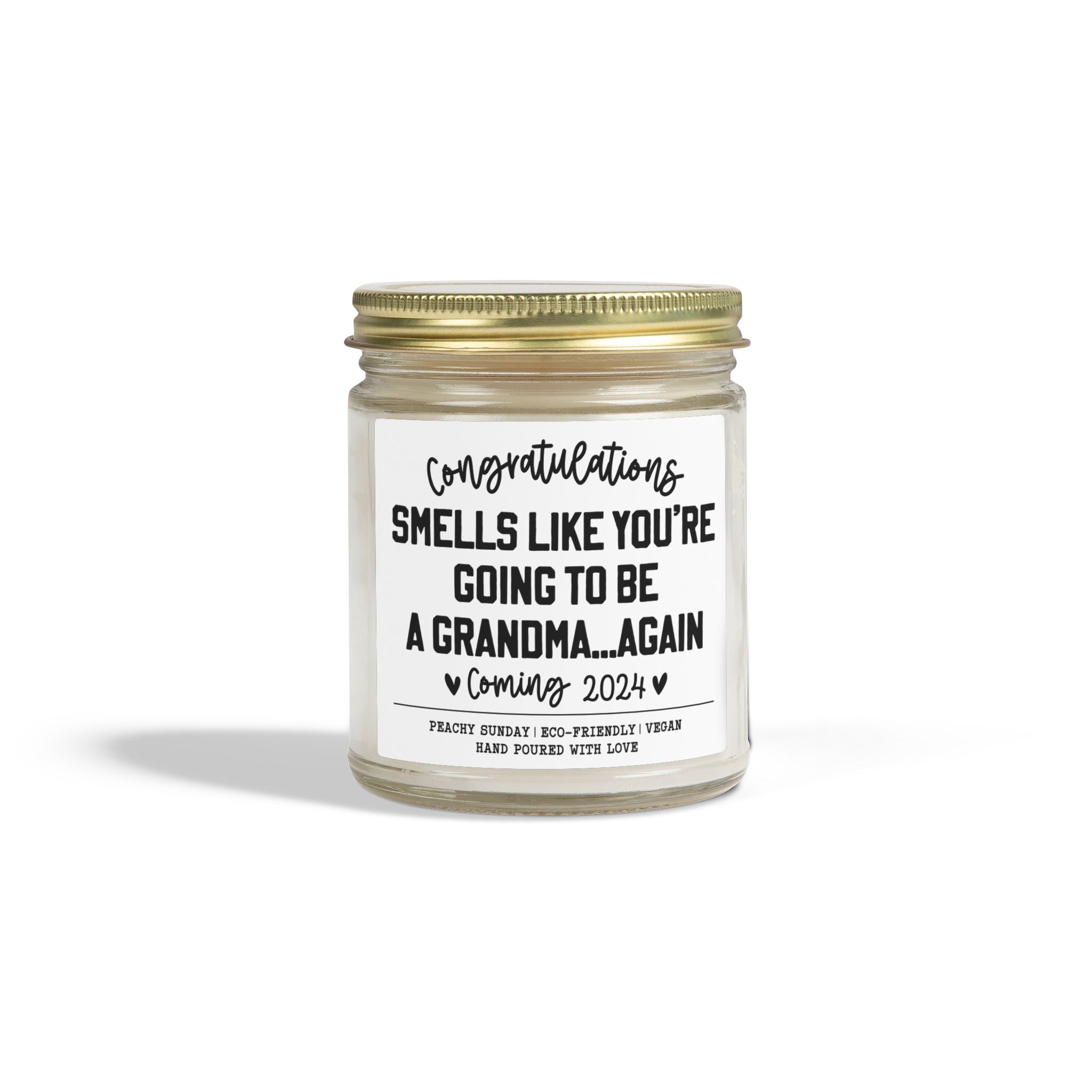 Personalized Going To Be Grandma Again Candle