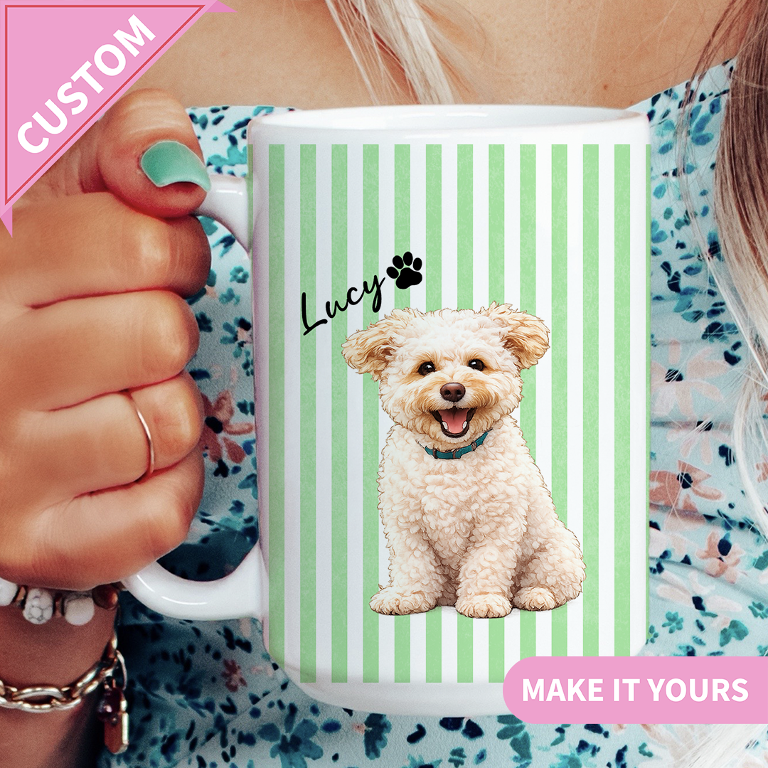 Personalized Coffee Cup For Dog Mom Mug