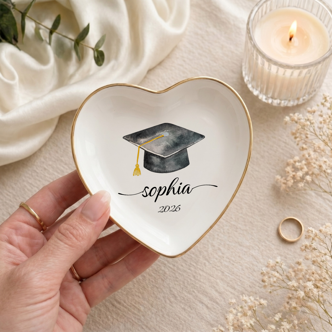 Personalized Graduation Ring Dish