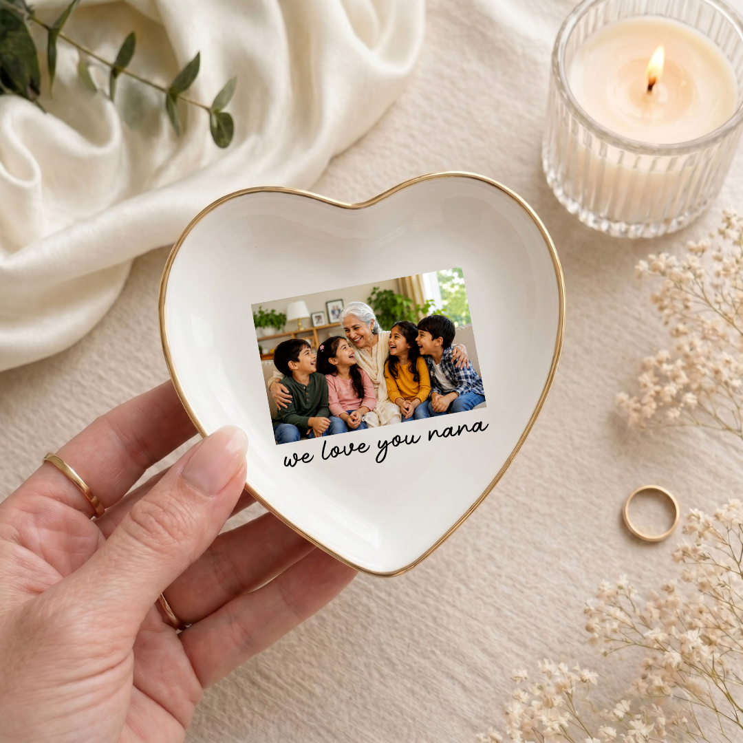 Personalized Photo Grandma Ring Dish