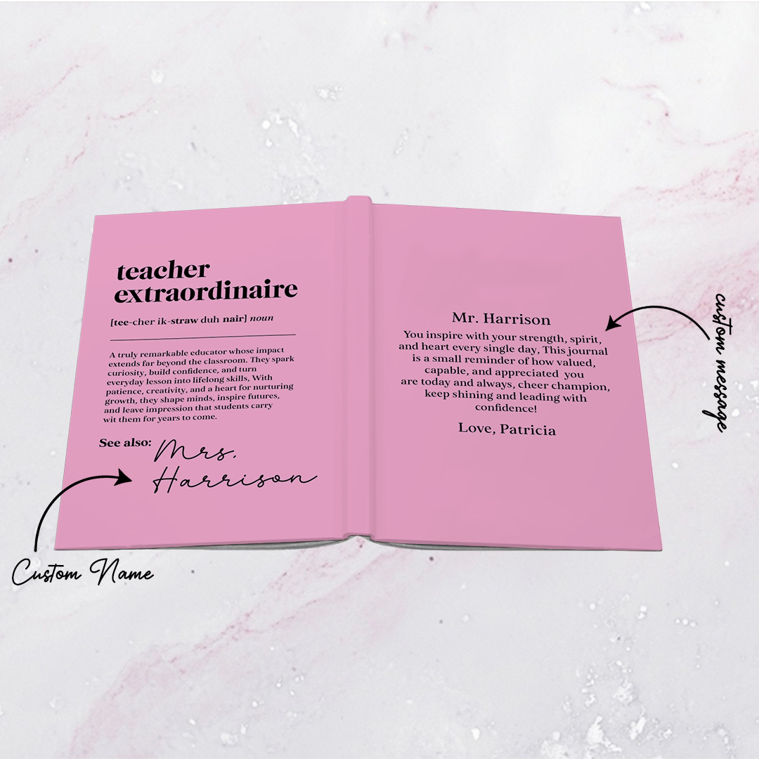Personalized Teacher Definition Journal