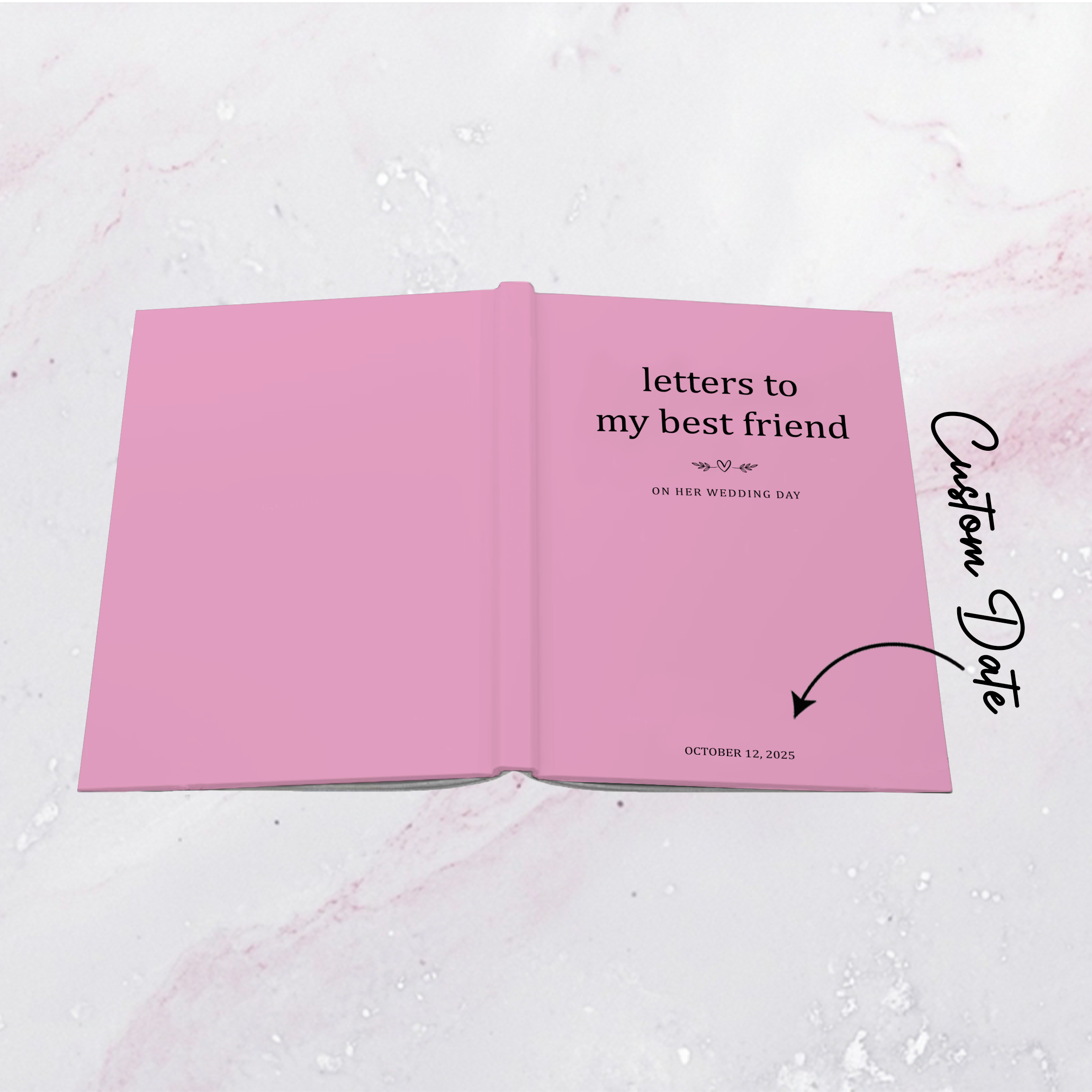 Personalized Best Friend Wedding Gift For Her Journal