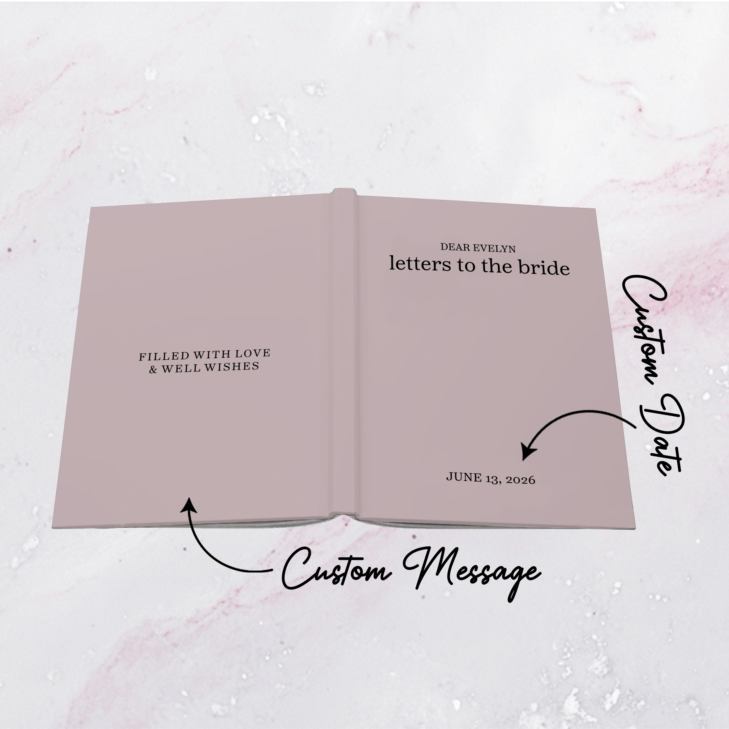 Personalized Letters To The Bride Journal