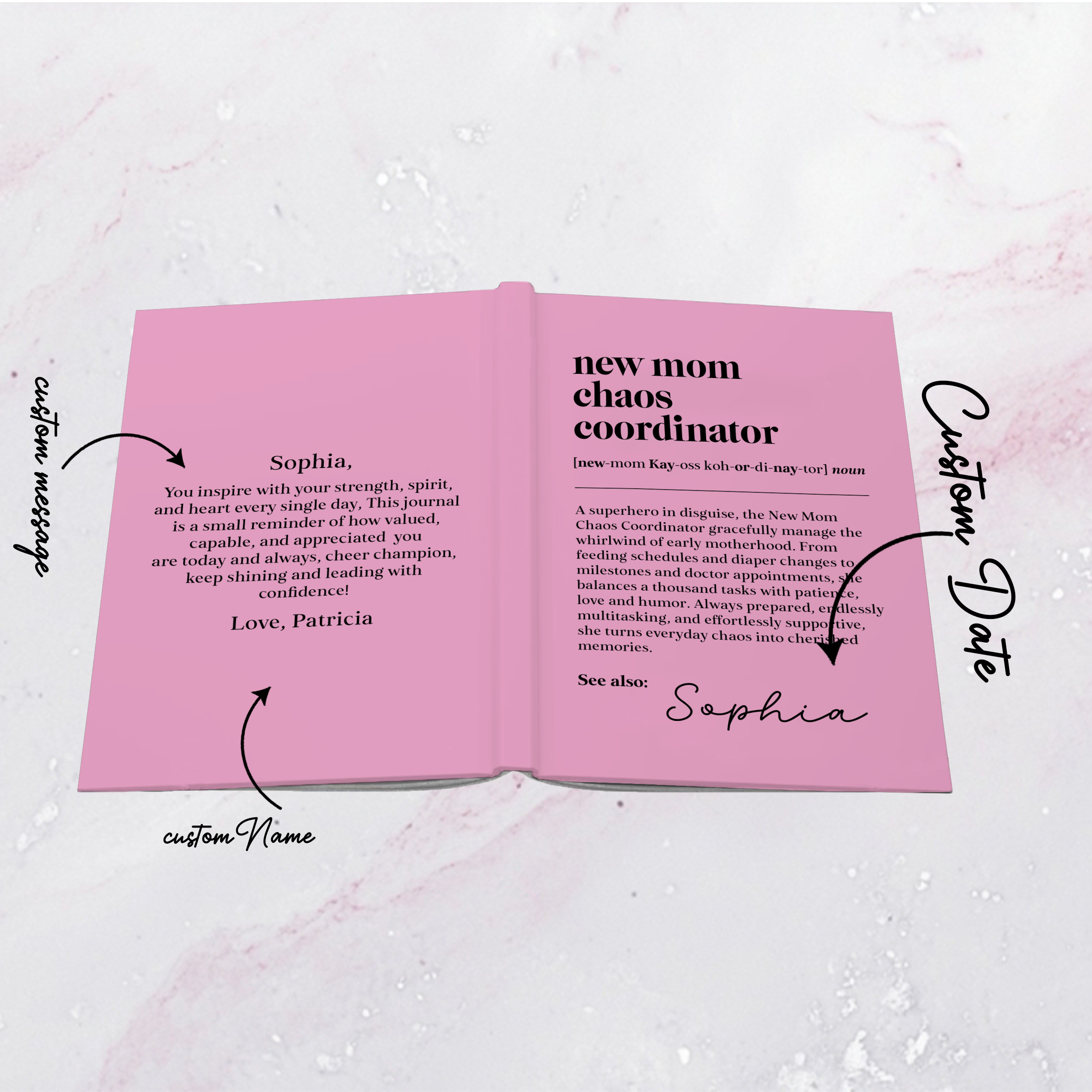 Personalized New Mom Chaos Coordinator Journal