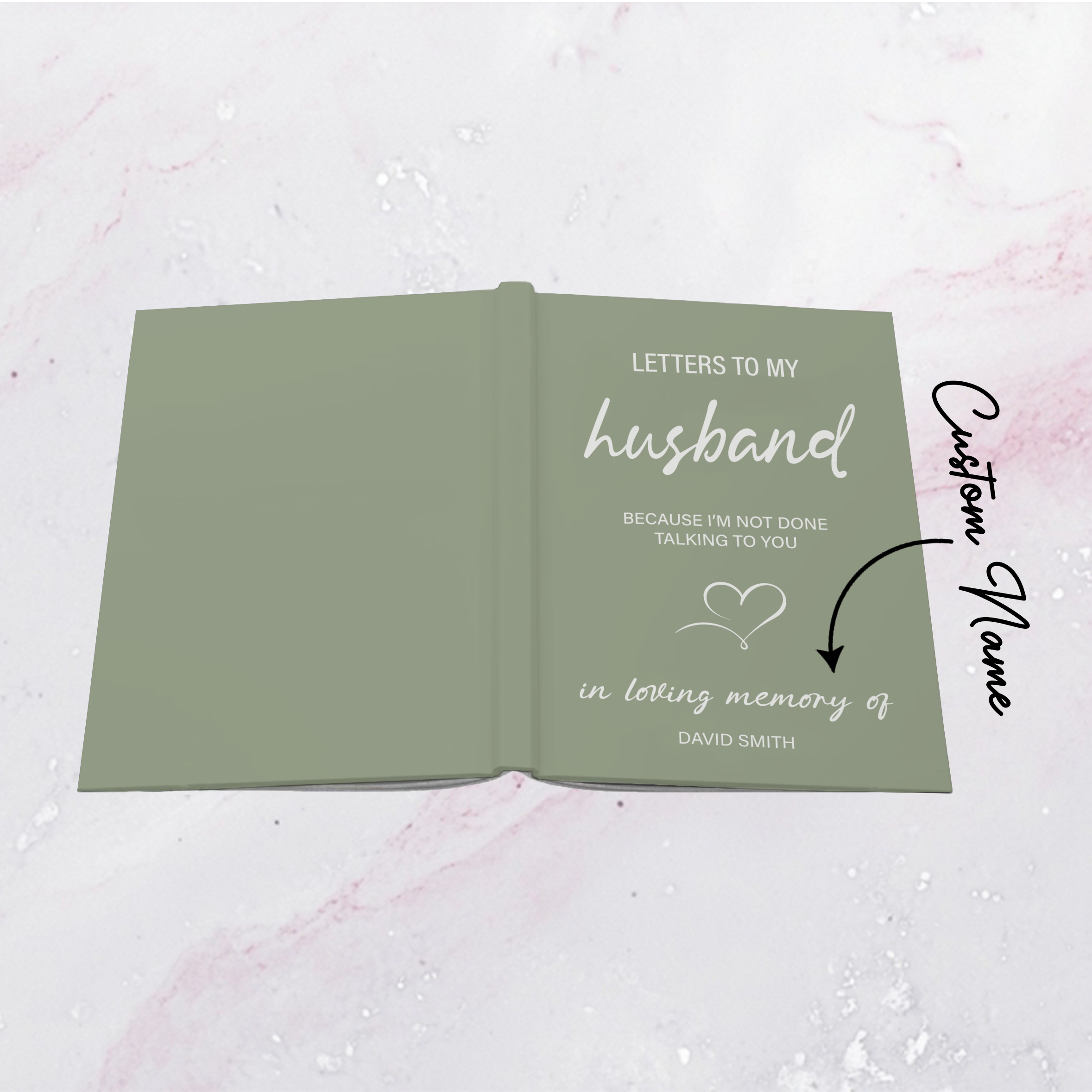 Personalized Letters to My Husband Grief Journal