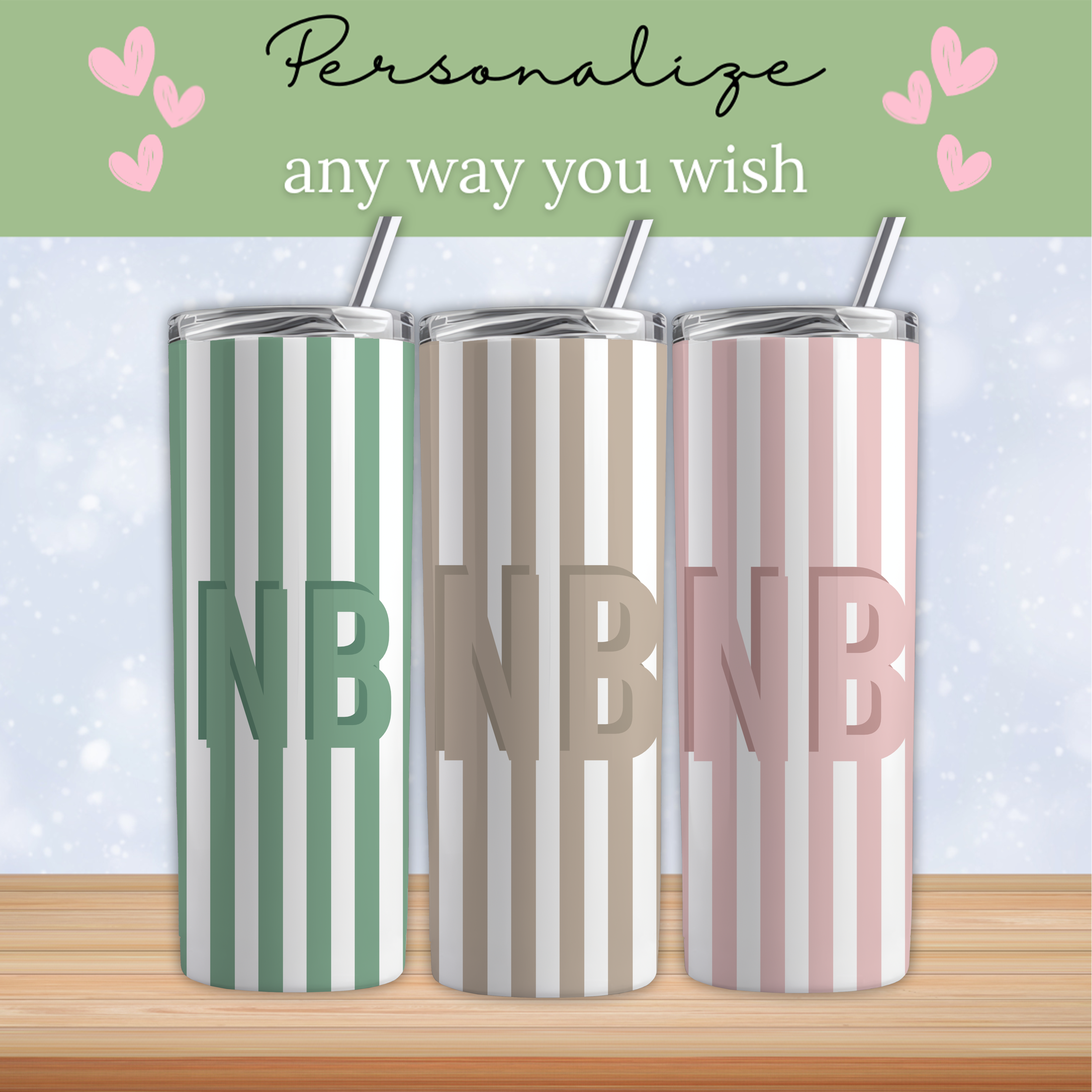 Personalized Vacation Custom Name Tumbler
