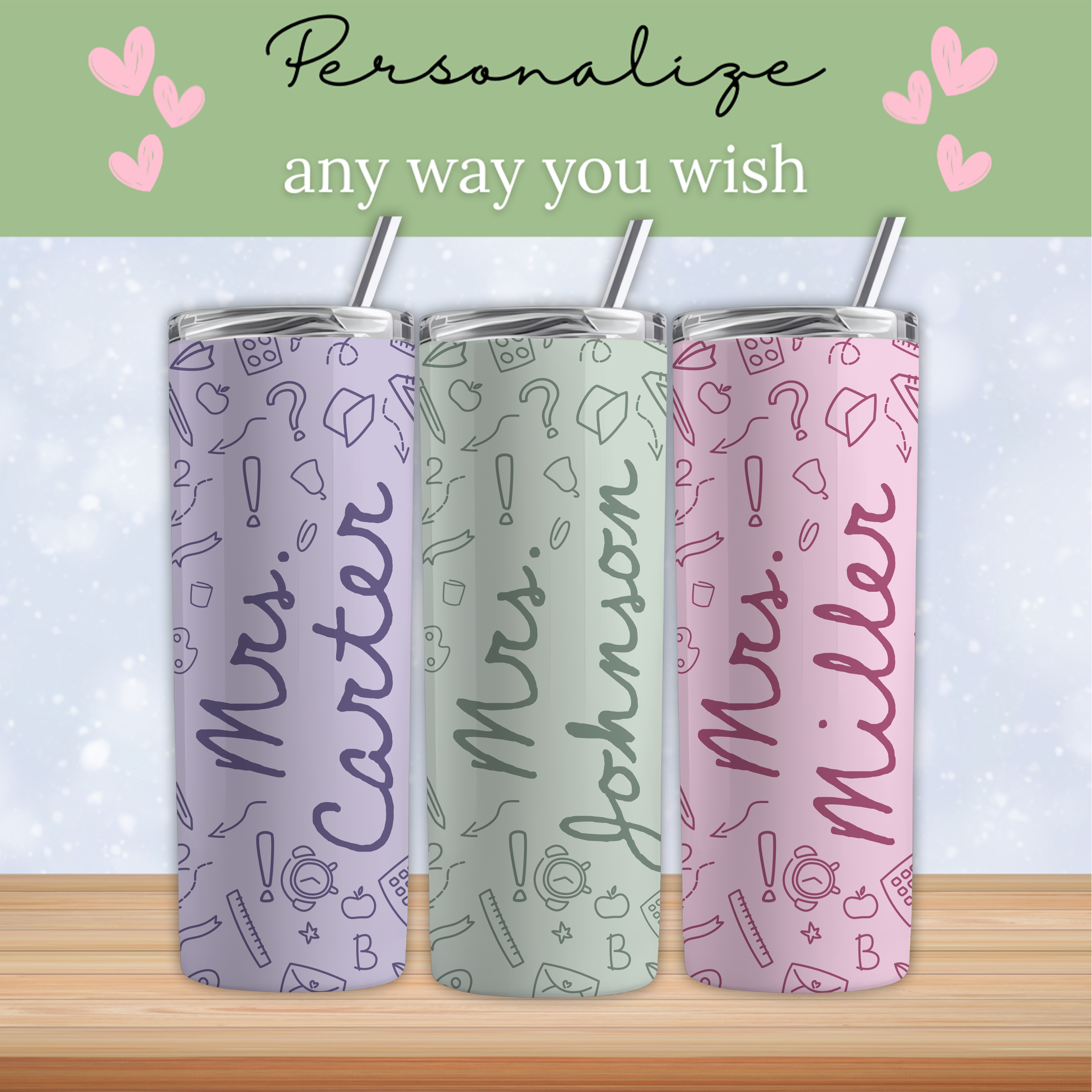Personalized Teacher Tumbler