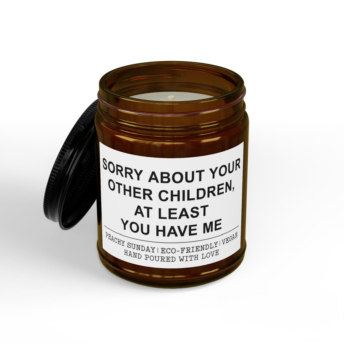 Scented Soy Candles with Black Lid, (4 and 9oz)