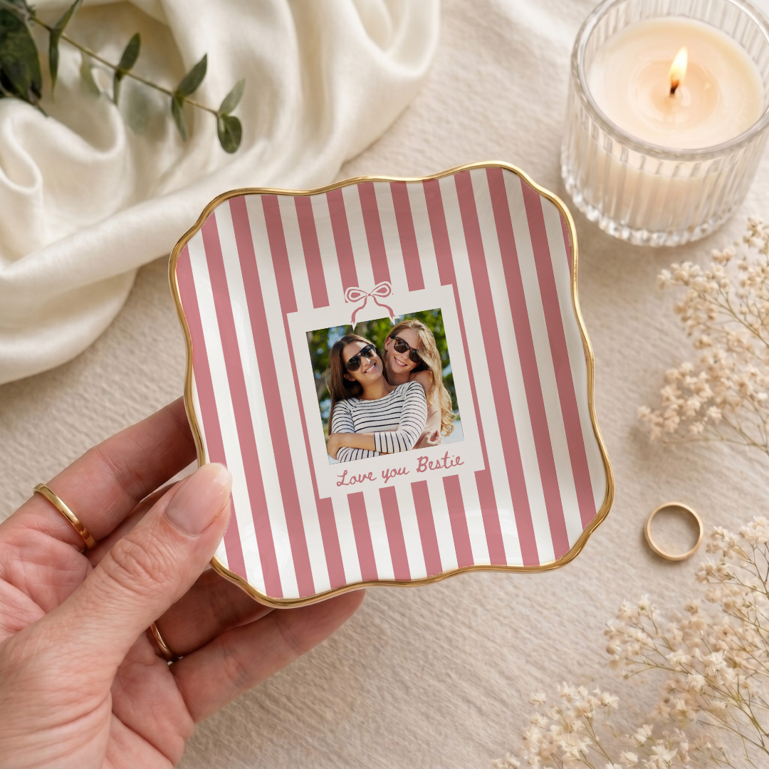 Personalized Love You Bestie Ring Dish