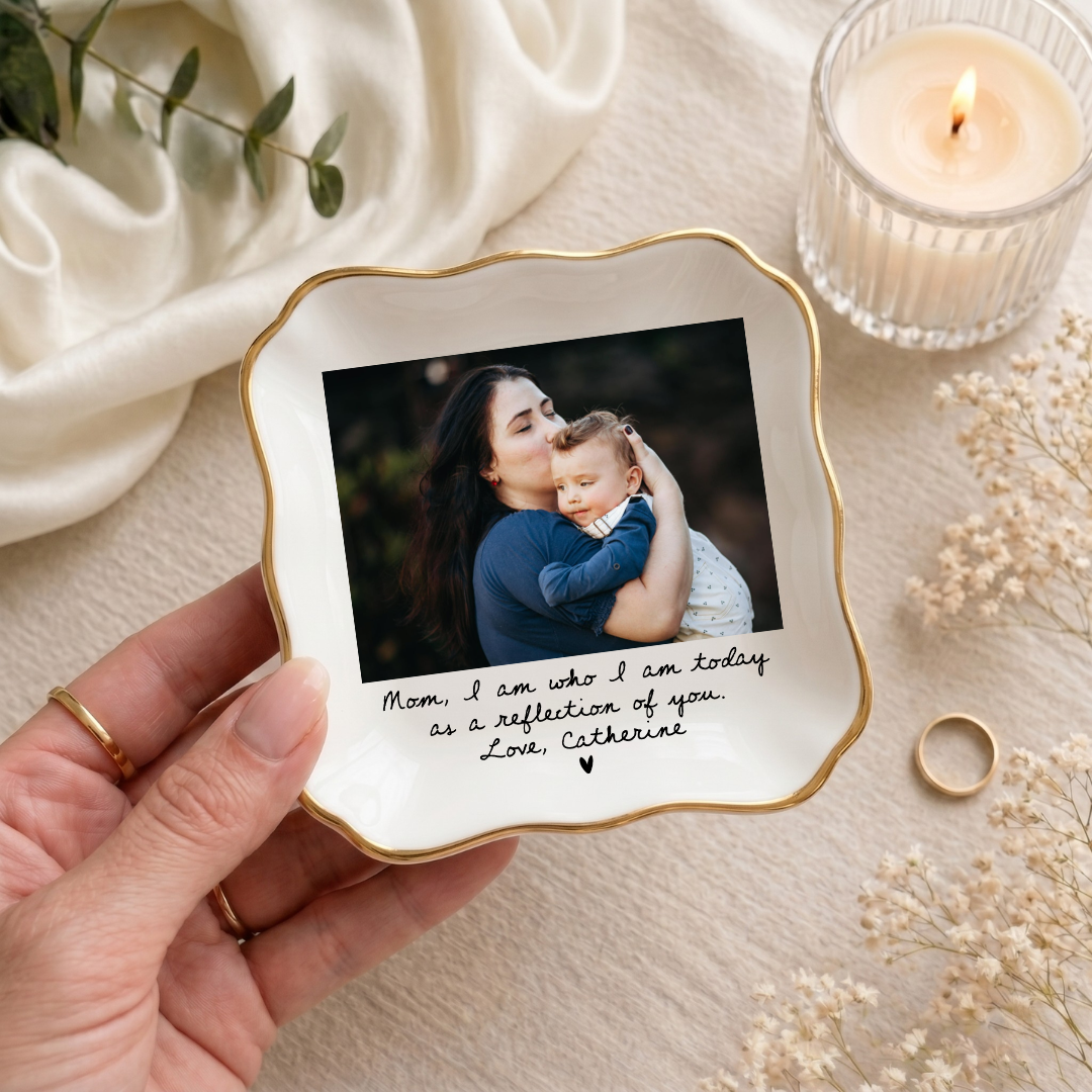 Personalized  Mother of The Bride Ring Dish