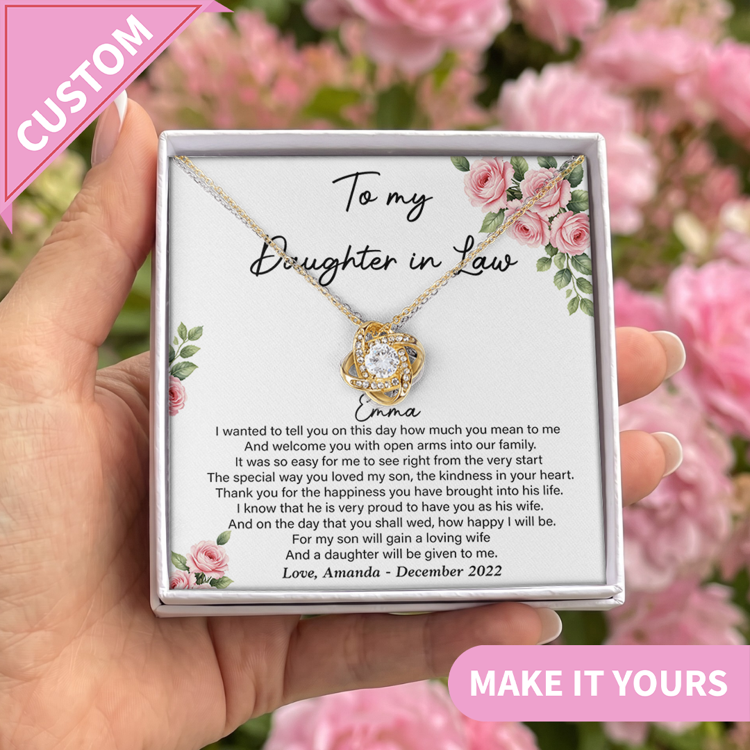 Personalized To My Daughter In Law Jewelry