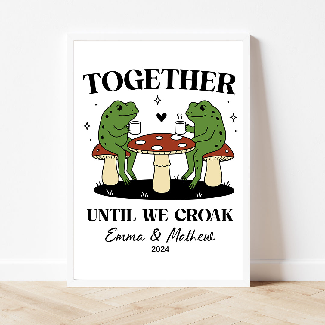 Arte mural personalizado «Juntos hasta que croemos»