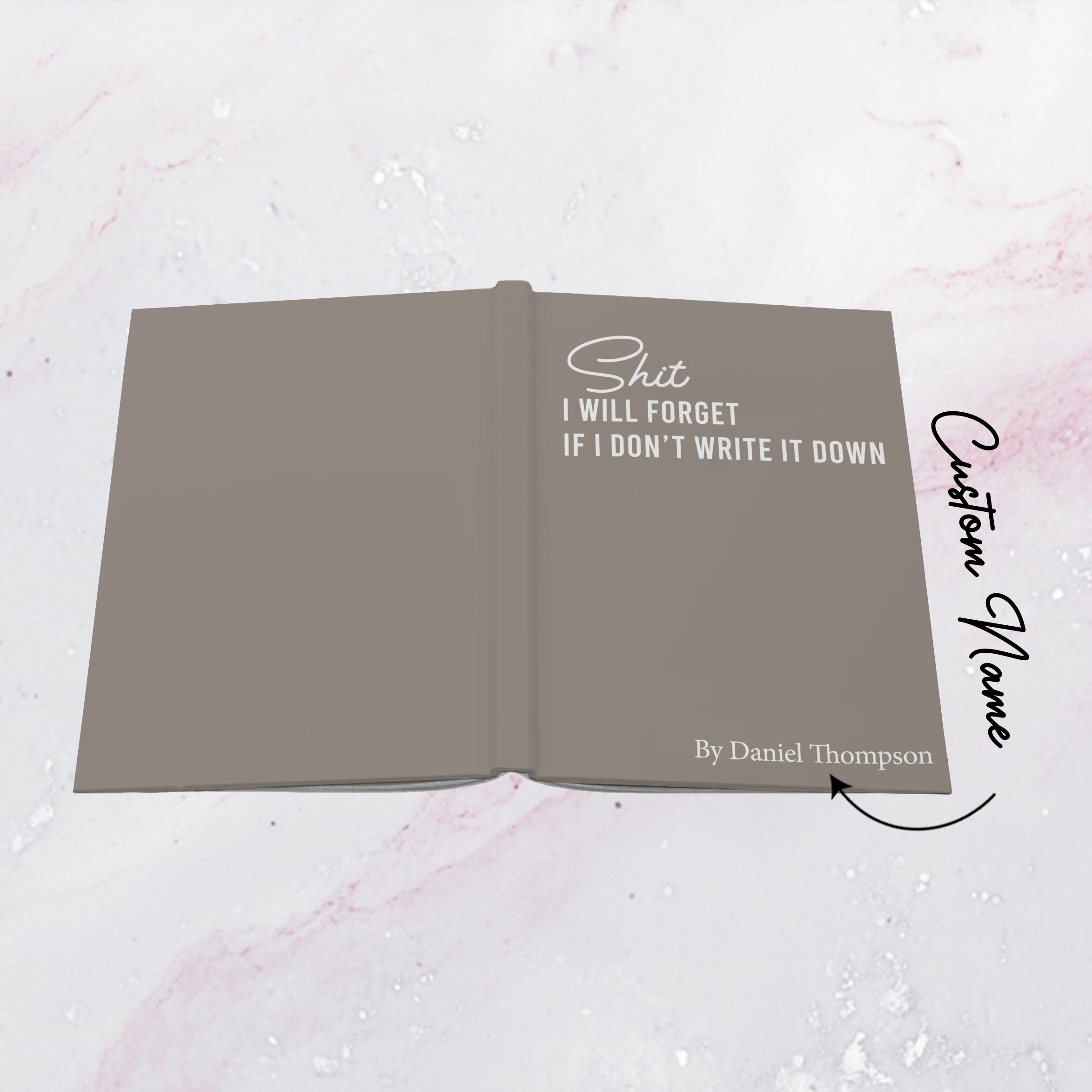 Personalized S-it I Will Forget If I Don't Write It Down Journal