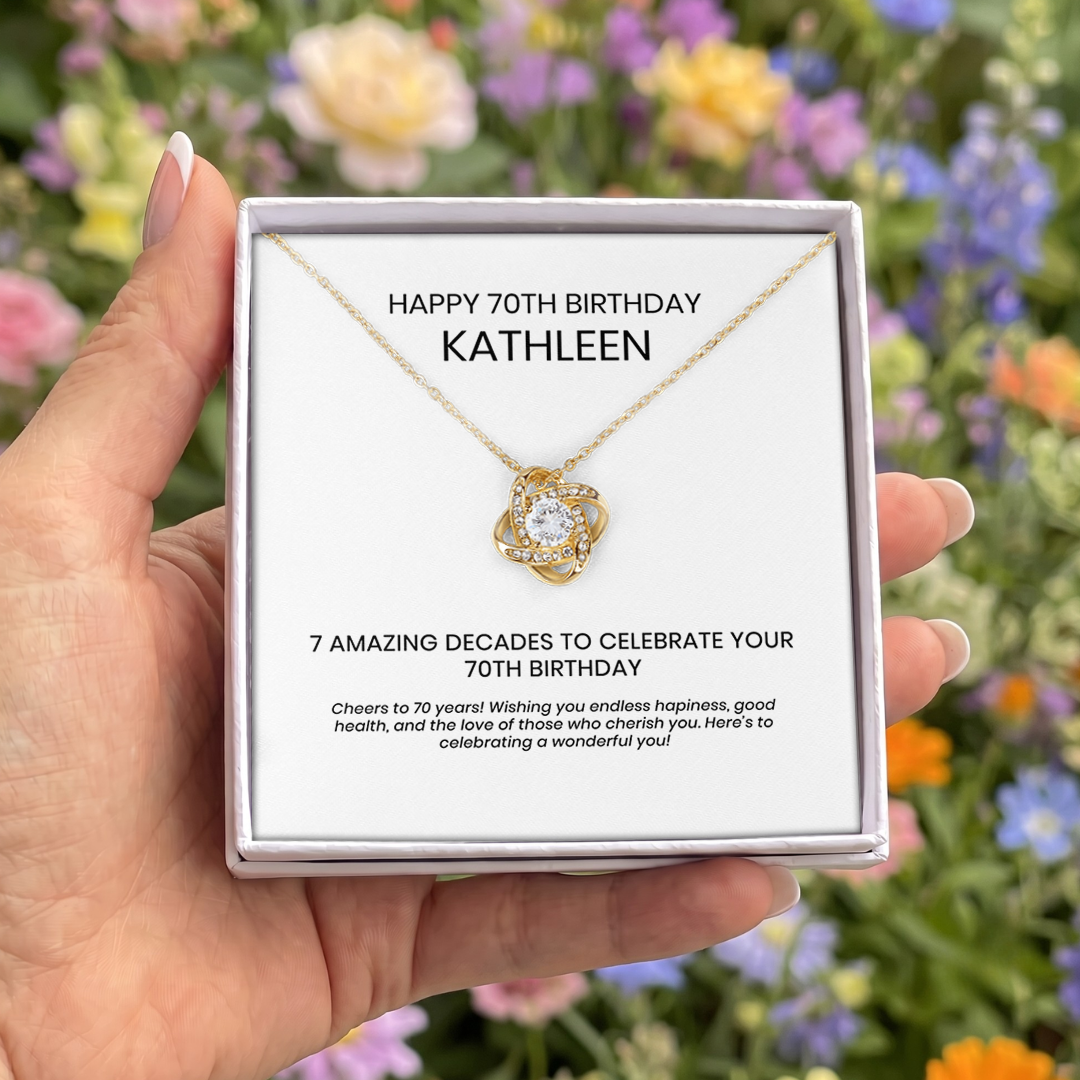 Personalized 70th Birthday Jewelry