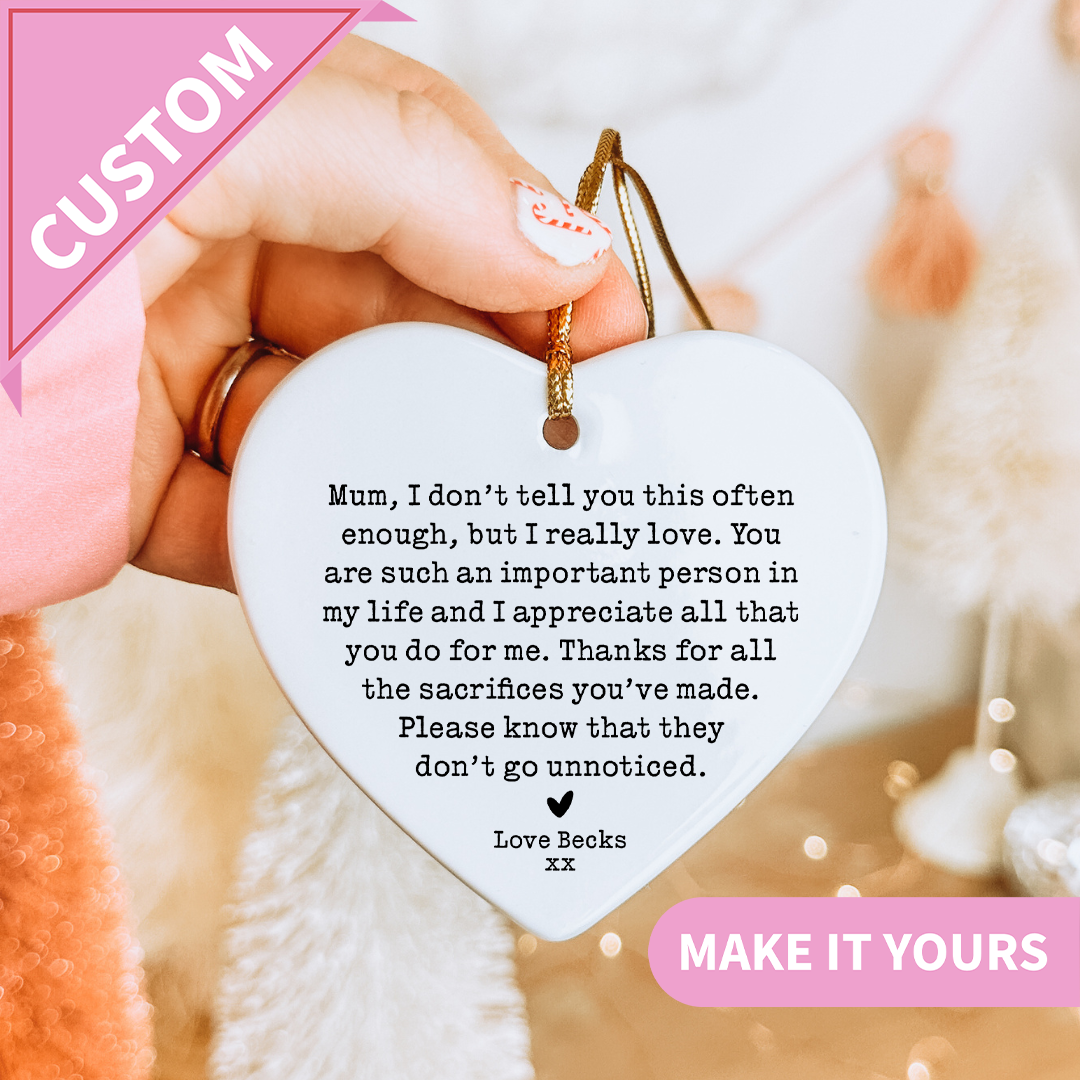 Personalized Mum Ornament