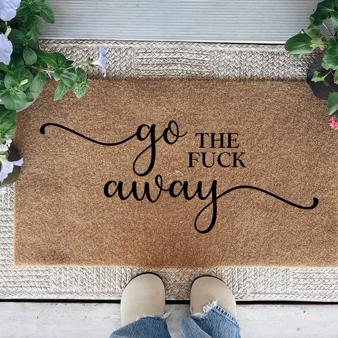 Go Away Doormat