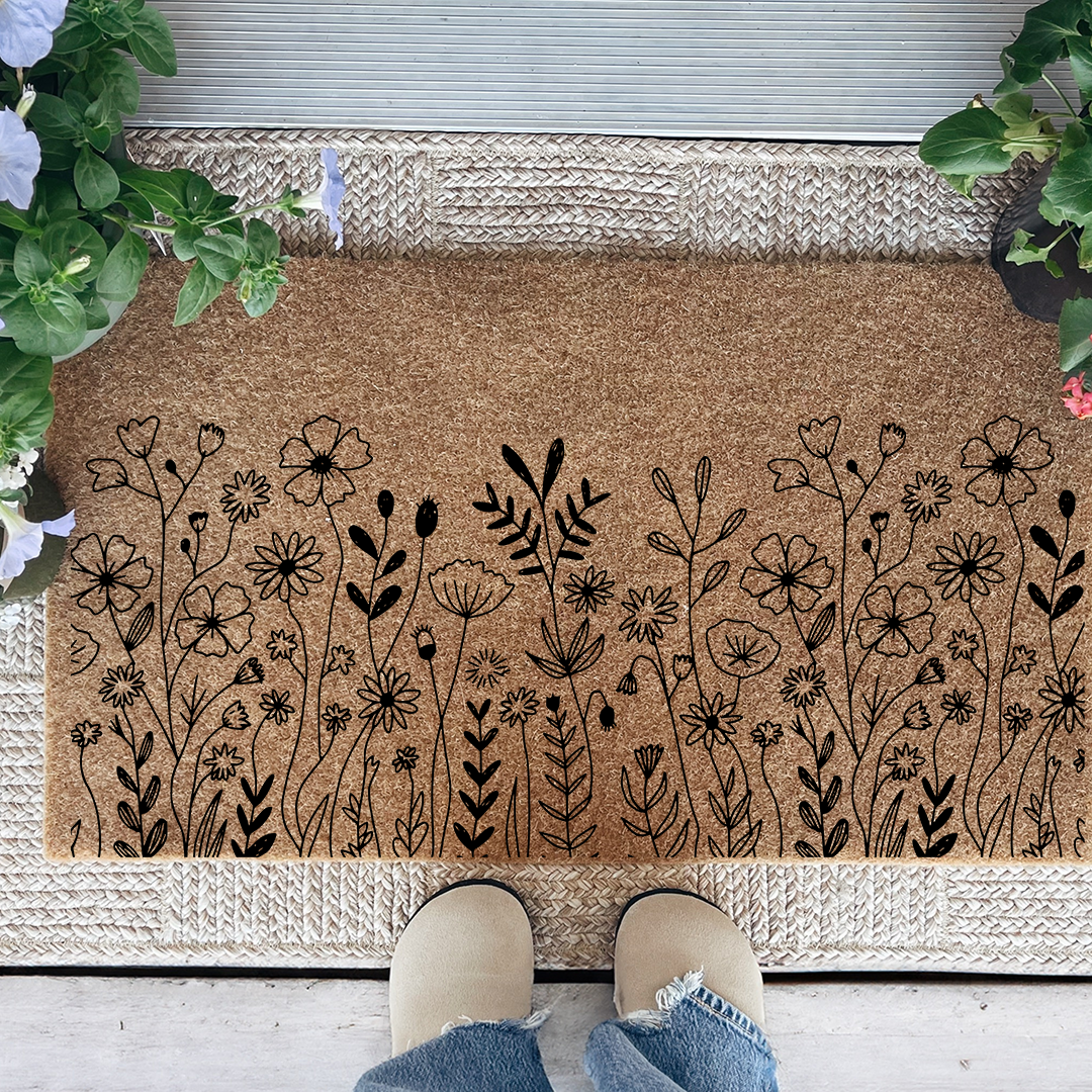 Wildflower Welcome Doormat