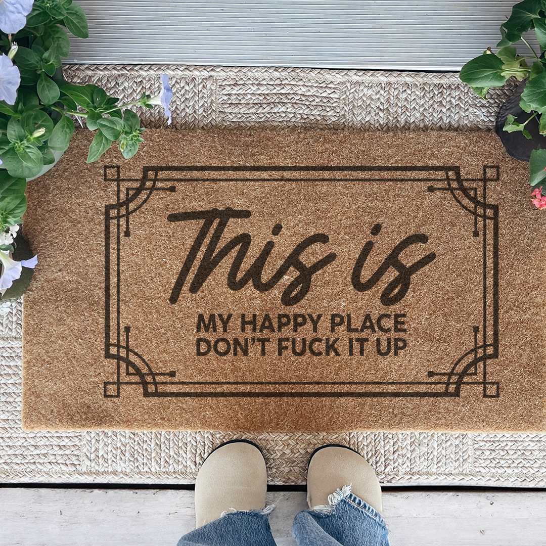 This Is My Happy Place Doormat