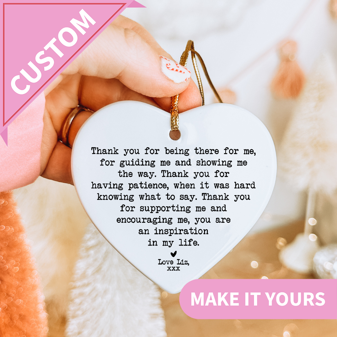Personalized Thank You Ornament