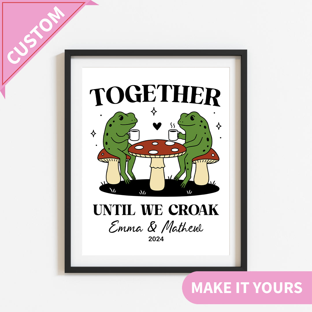 Arte mural personalizado «Juntos hasta que croemos»