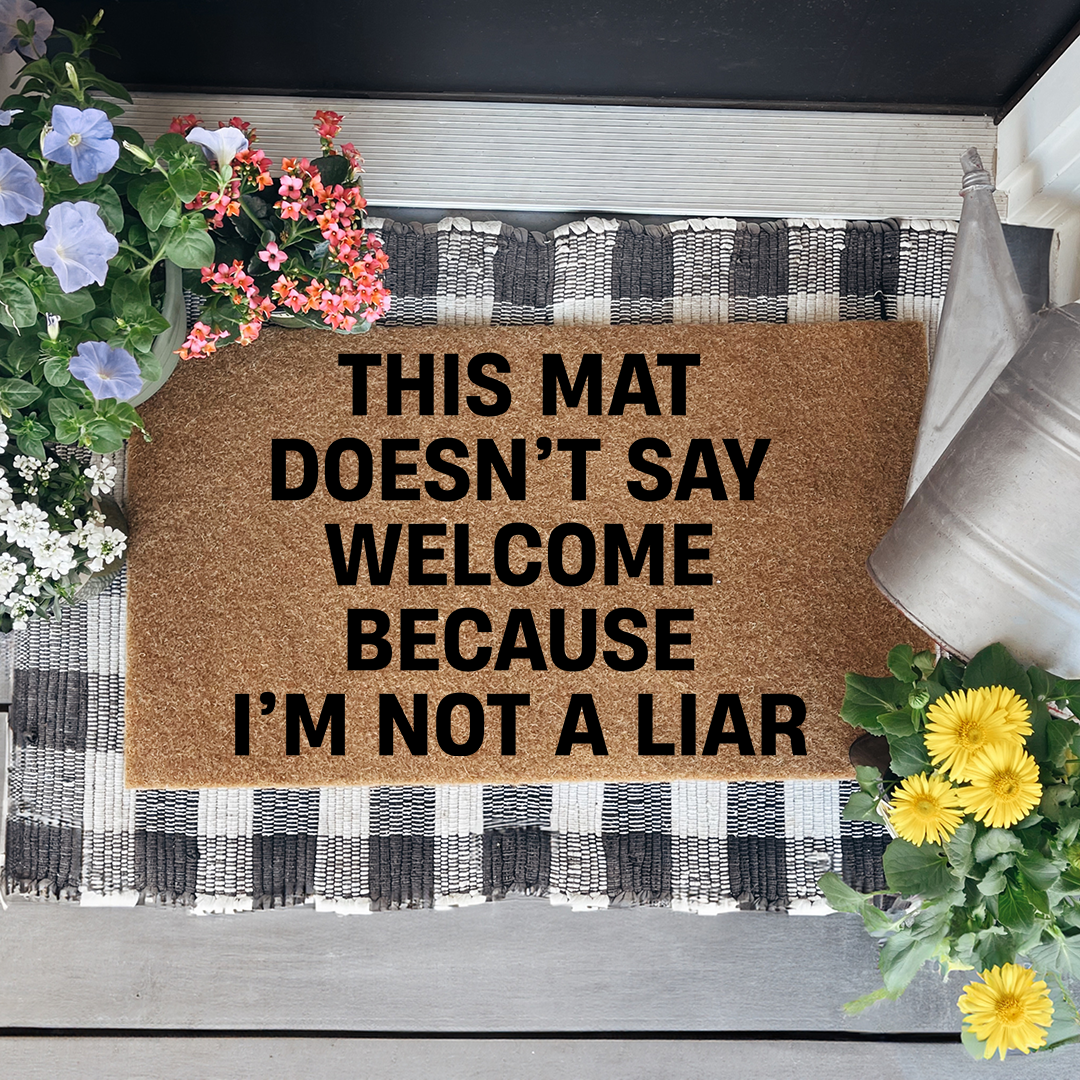 This Mat Doesn't Say Welcome Doormat