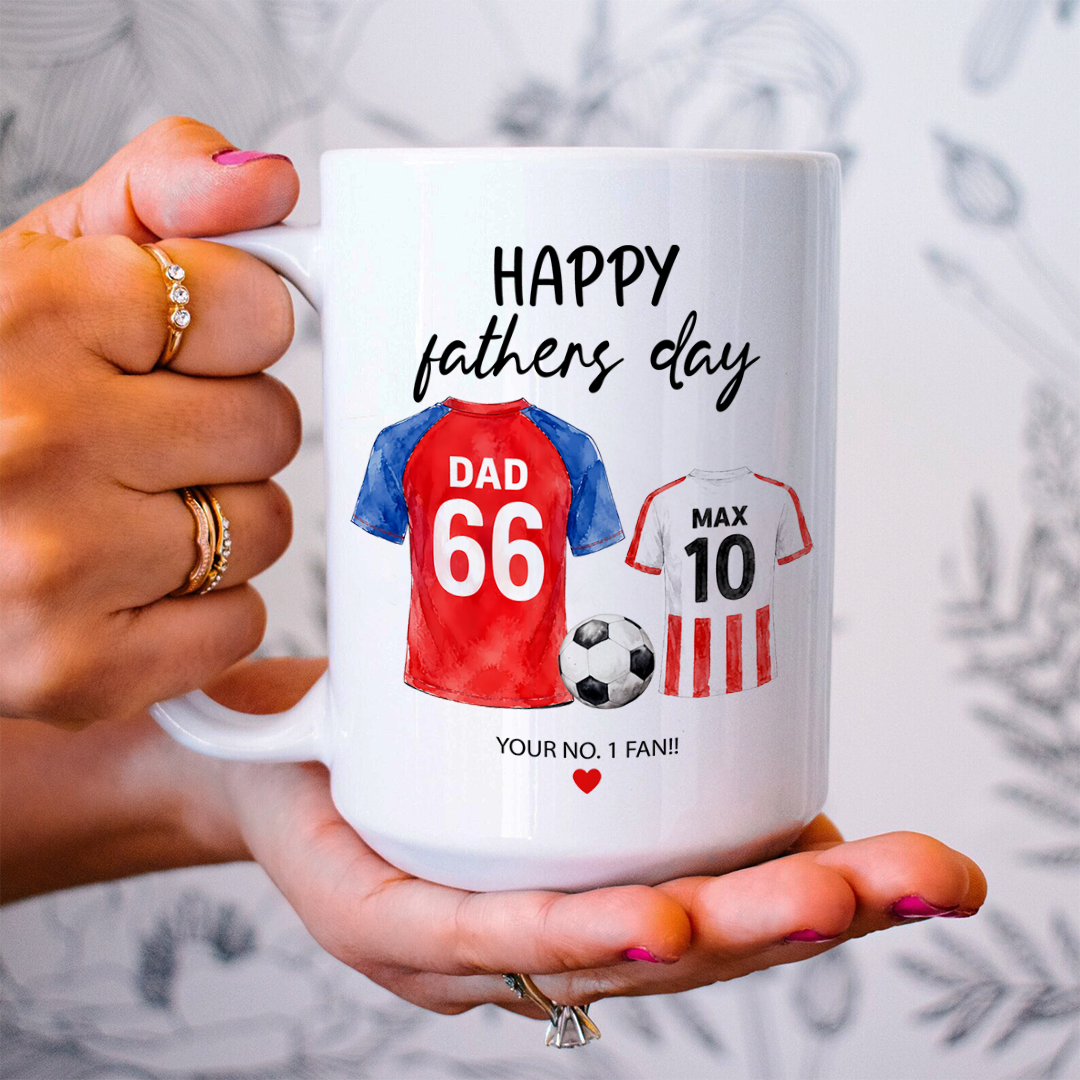 Personalised Football Dad Mug