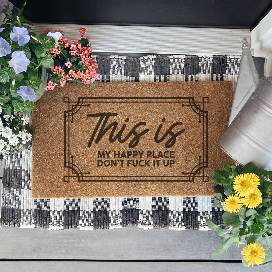 This Is My Happy Place Doormat