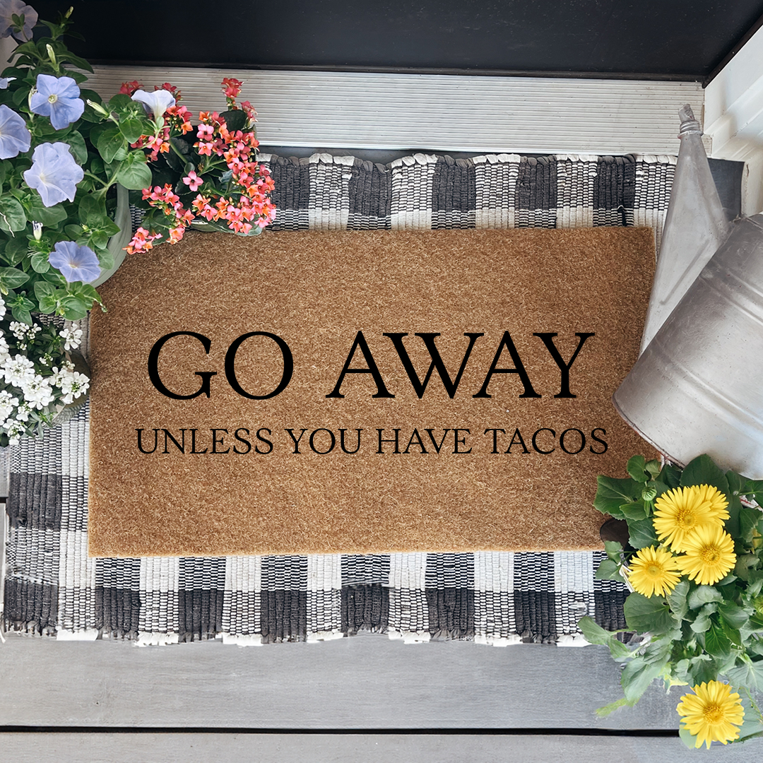 Go Away Unless You Have Tacos Doormat