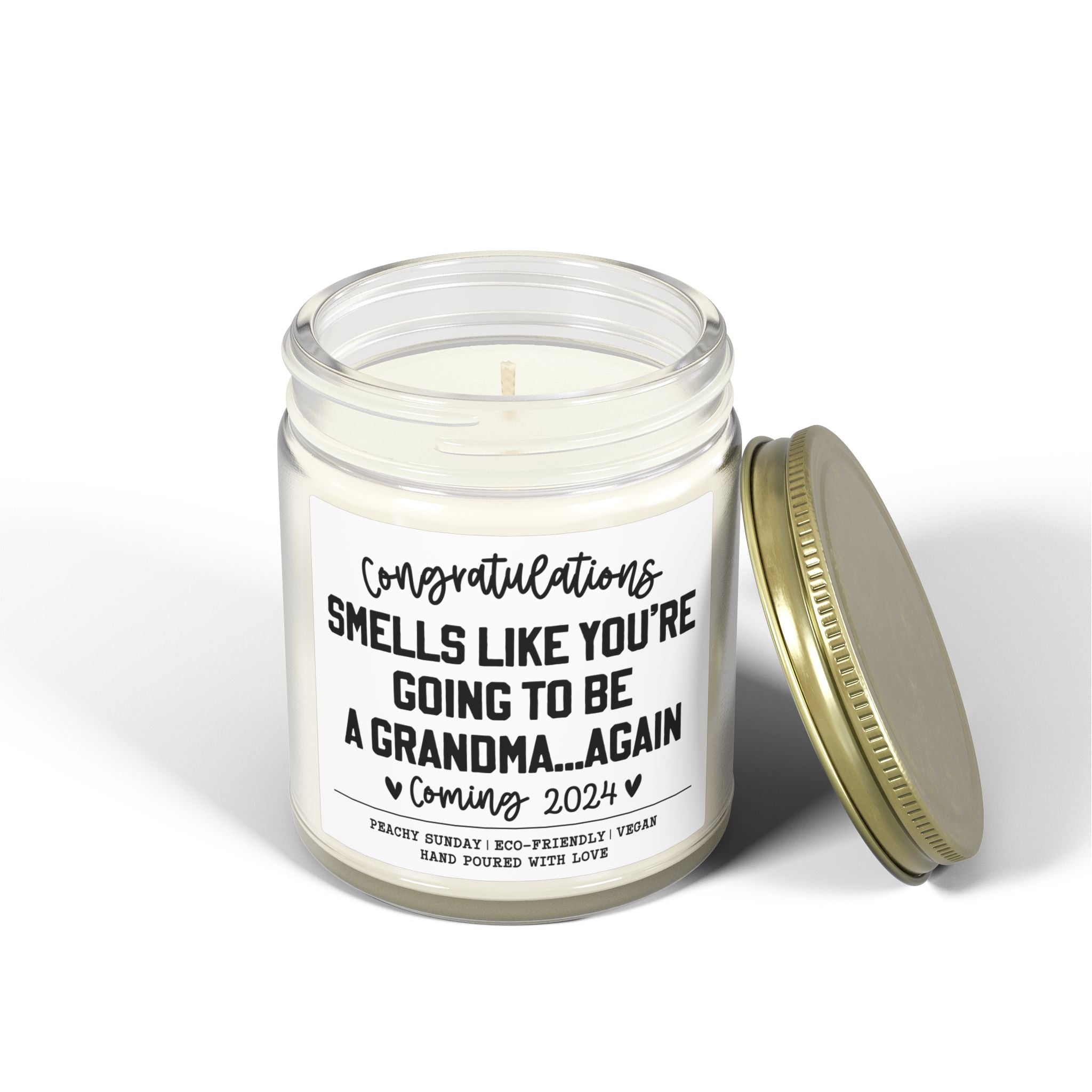 Personalized Going To Be Grandma Again Candle
