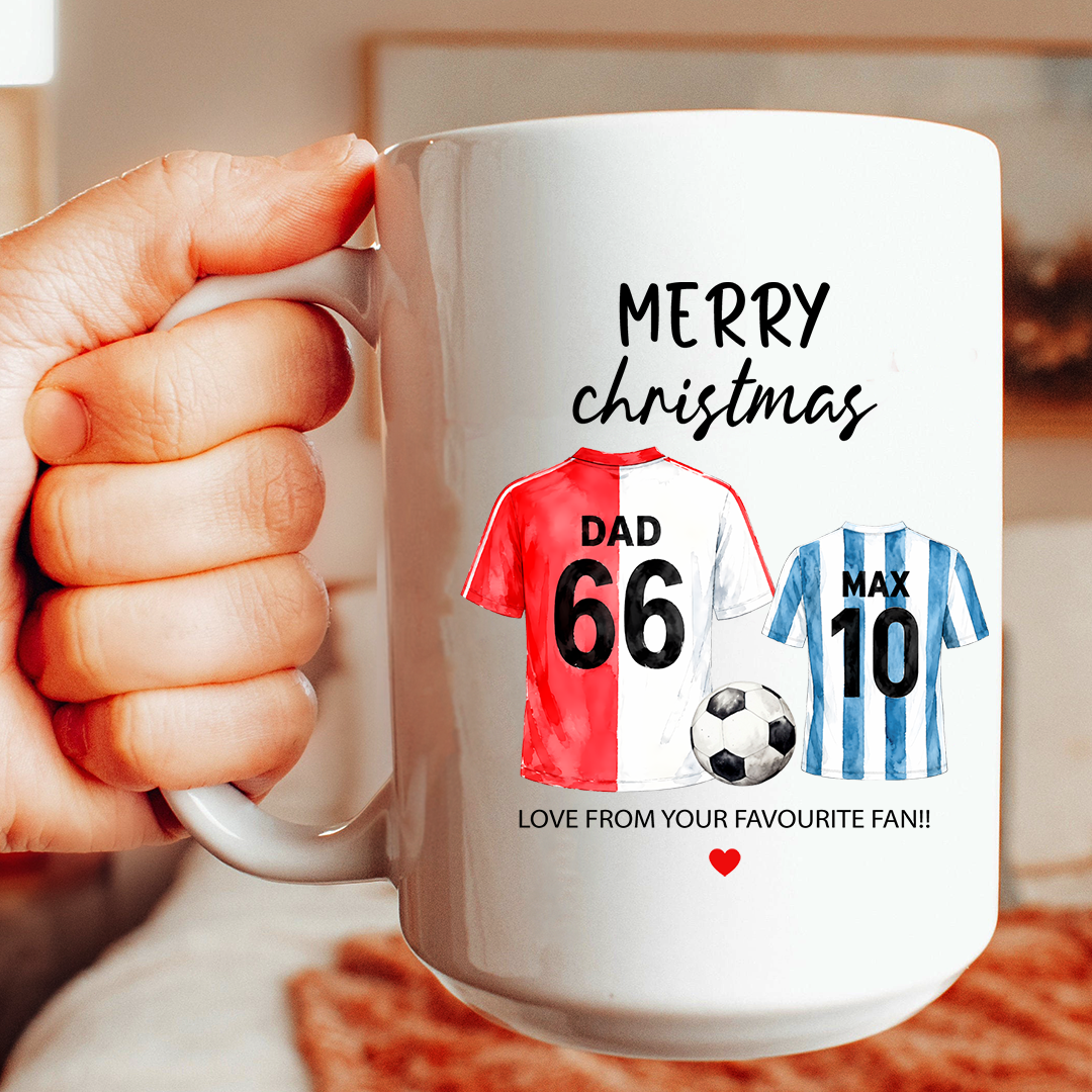 Personalised Football Dad Mug