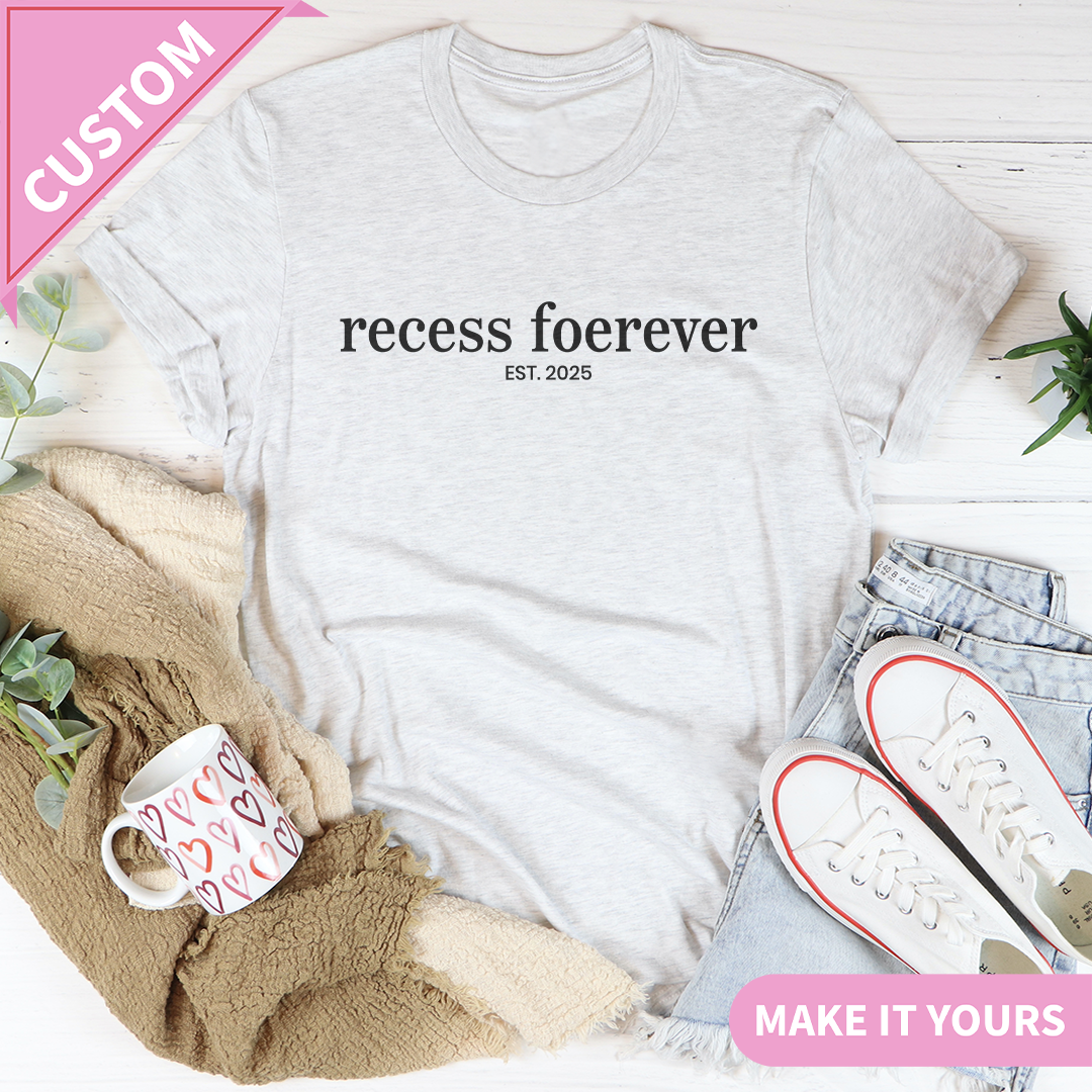 Personalized Recess Forever Tee