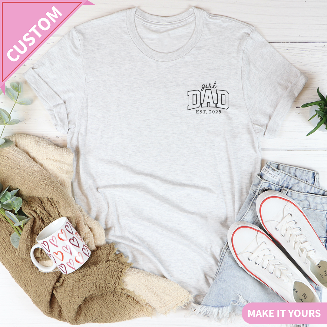 Personalized Girl Dad Tee