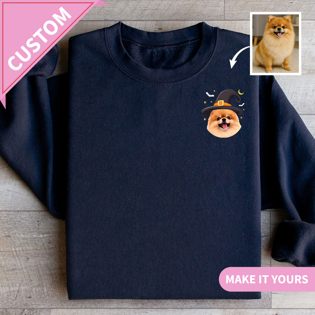 Custom Halloween Pet Dog Lover Spooky Gift Sweatshirt